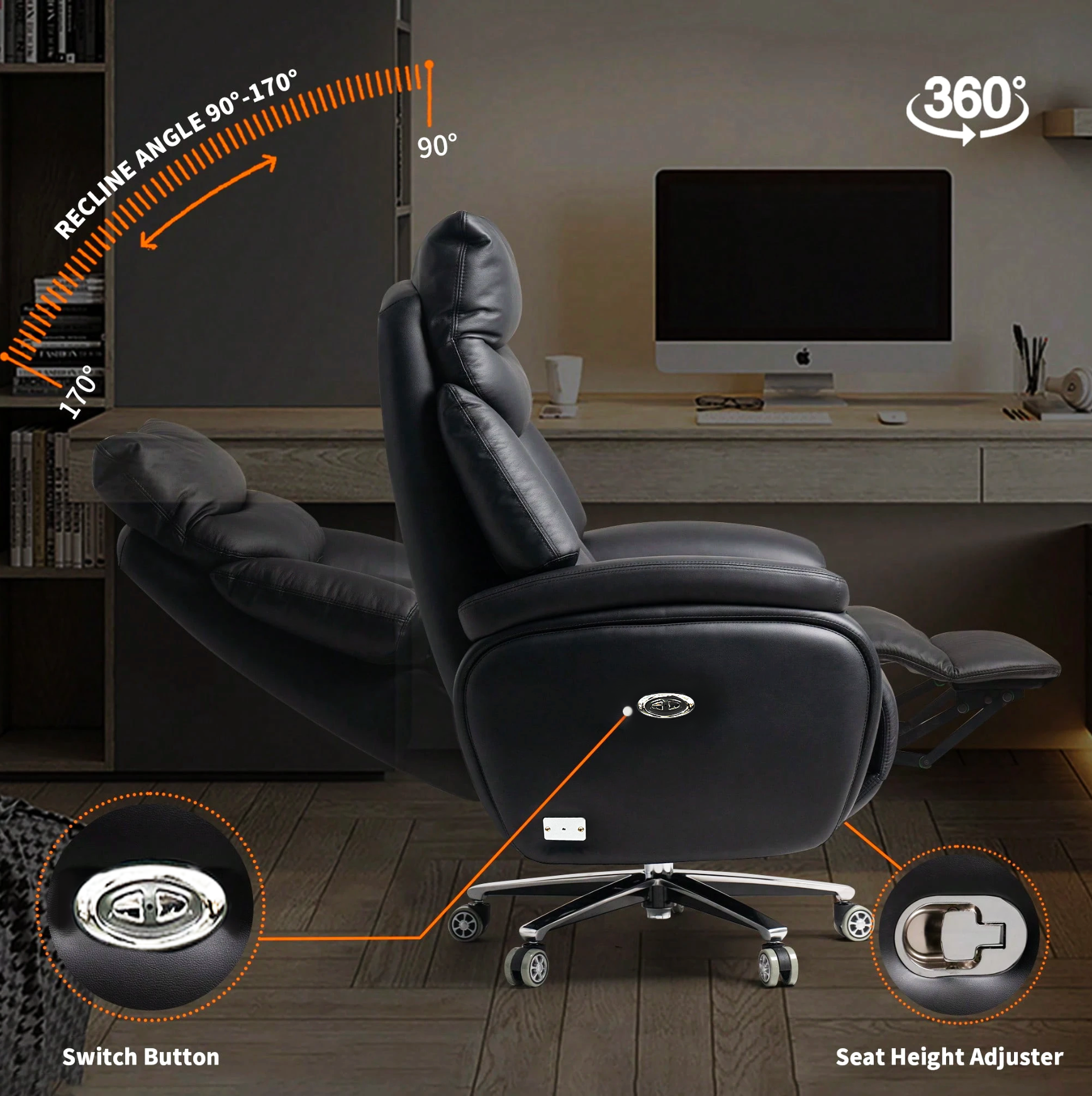 Executive - Electric High back - Leather - Office chair