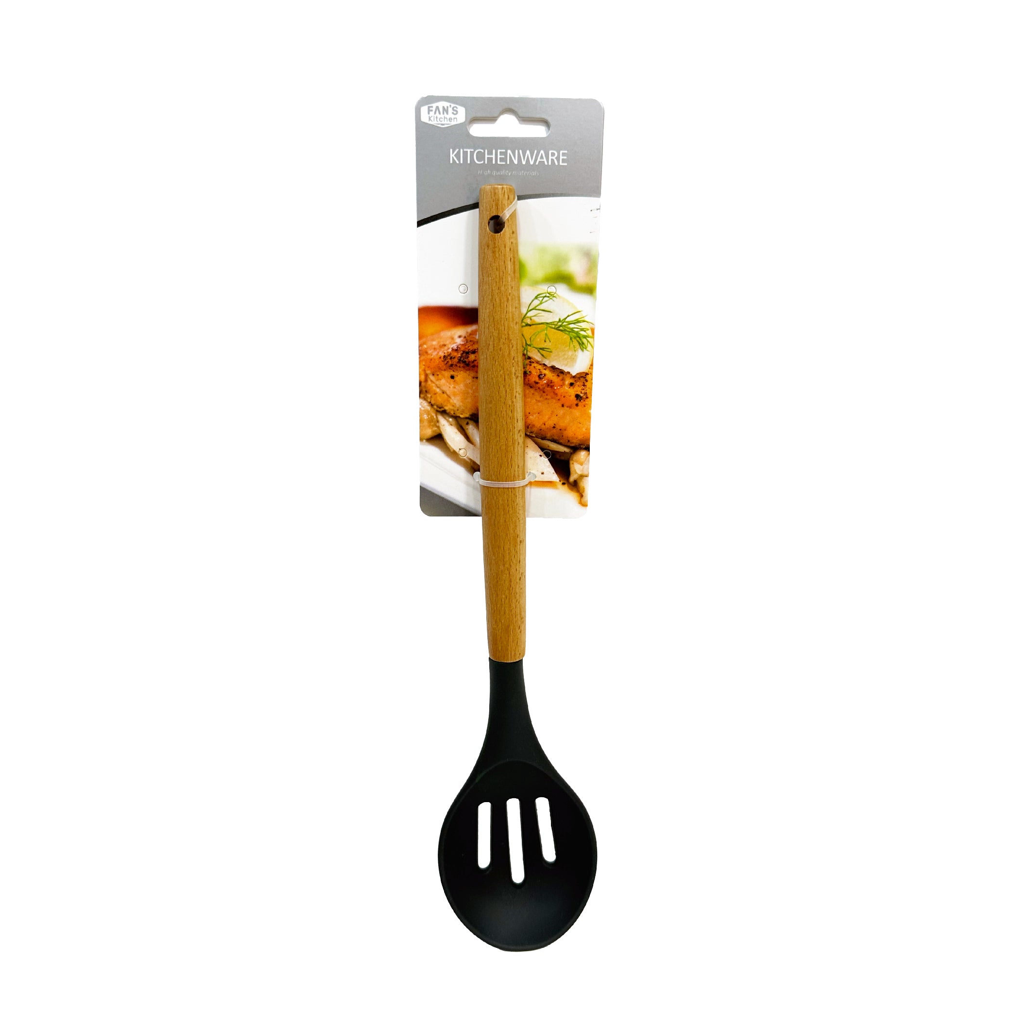 Silicone slotted spoon