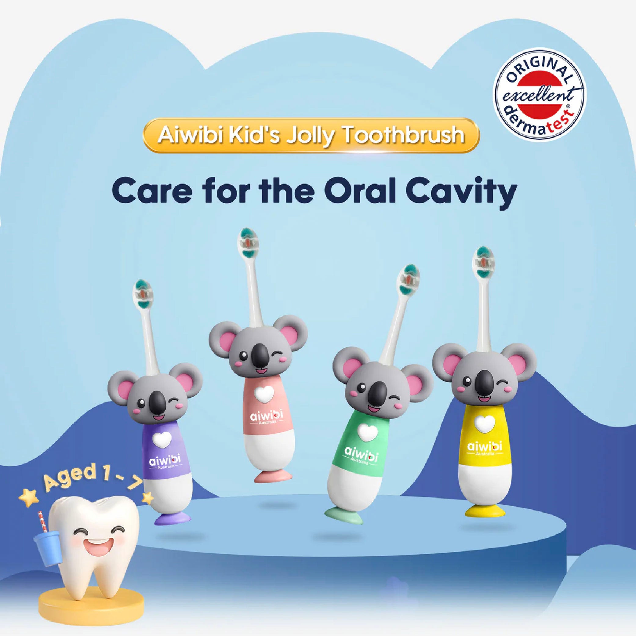 Aiwibi - Jolly Kid's Toothbrush