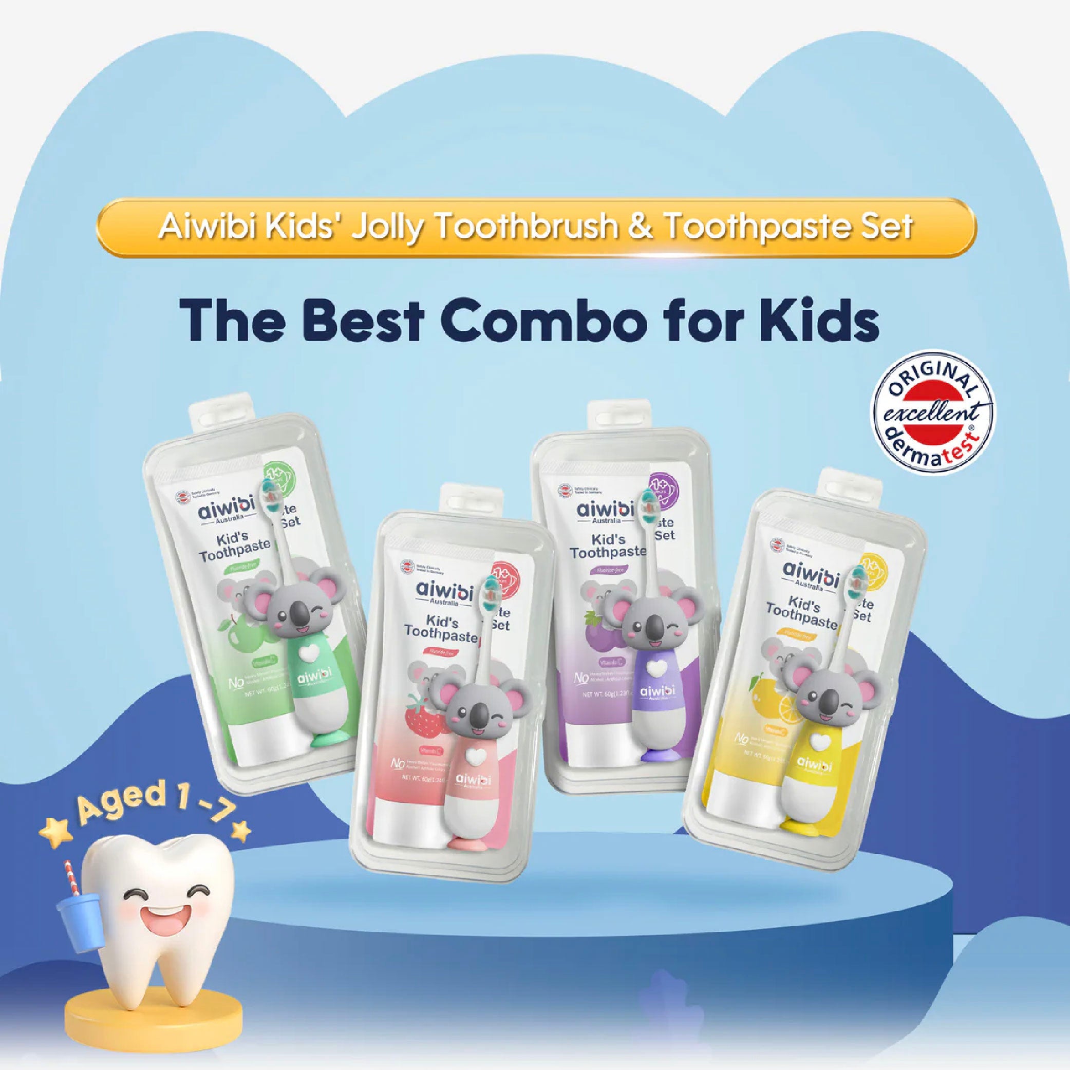 Aiwibi - Jolly Kid's Teeth Care Combo