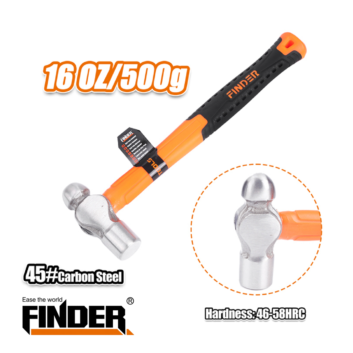 Ball Pein Hammer - 16oz / 500g