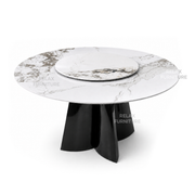 Round table - Ceramic Top with Turntable - 1.3m