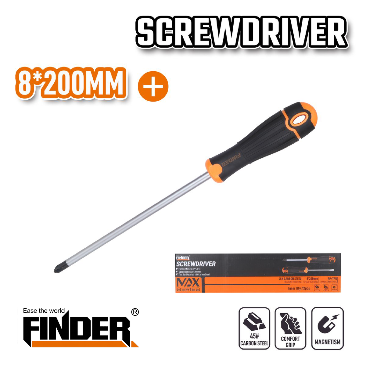 + Screwdriver (6*100/8*200mm)