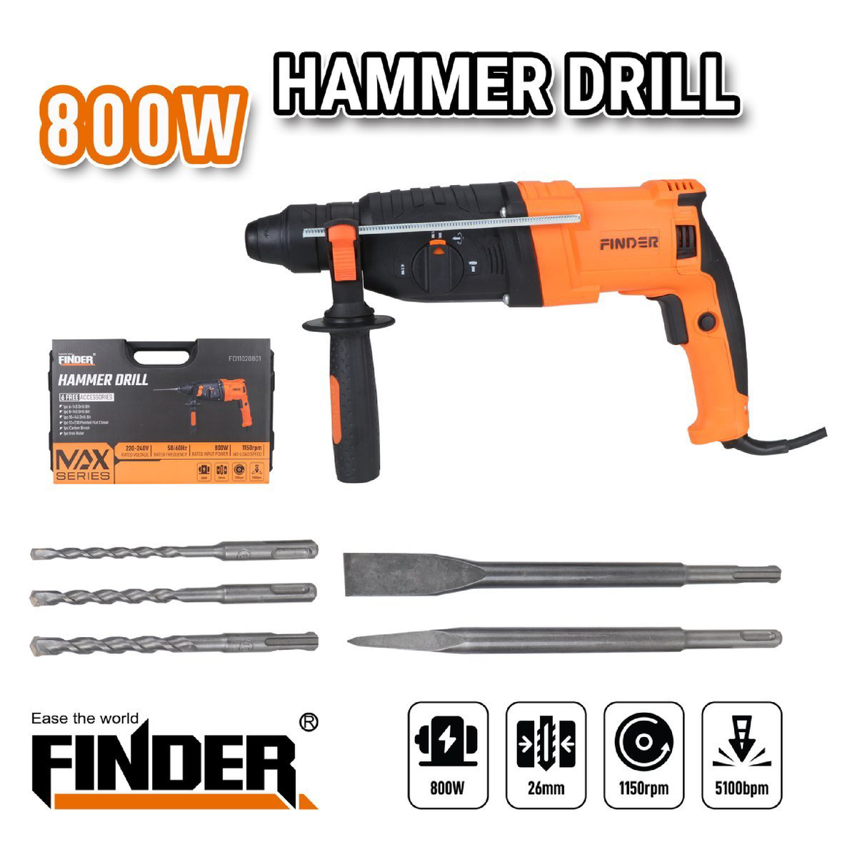 Hammer Drill - 800W