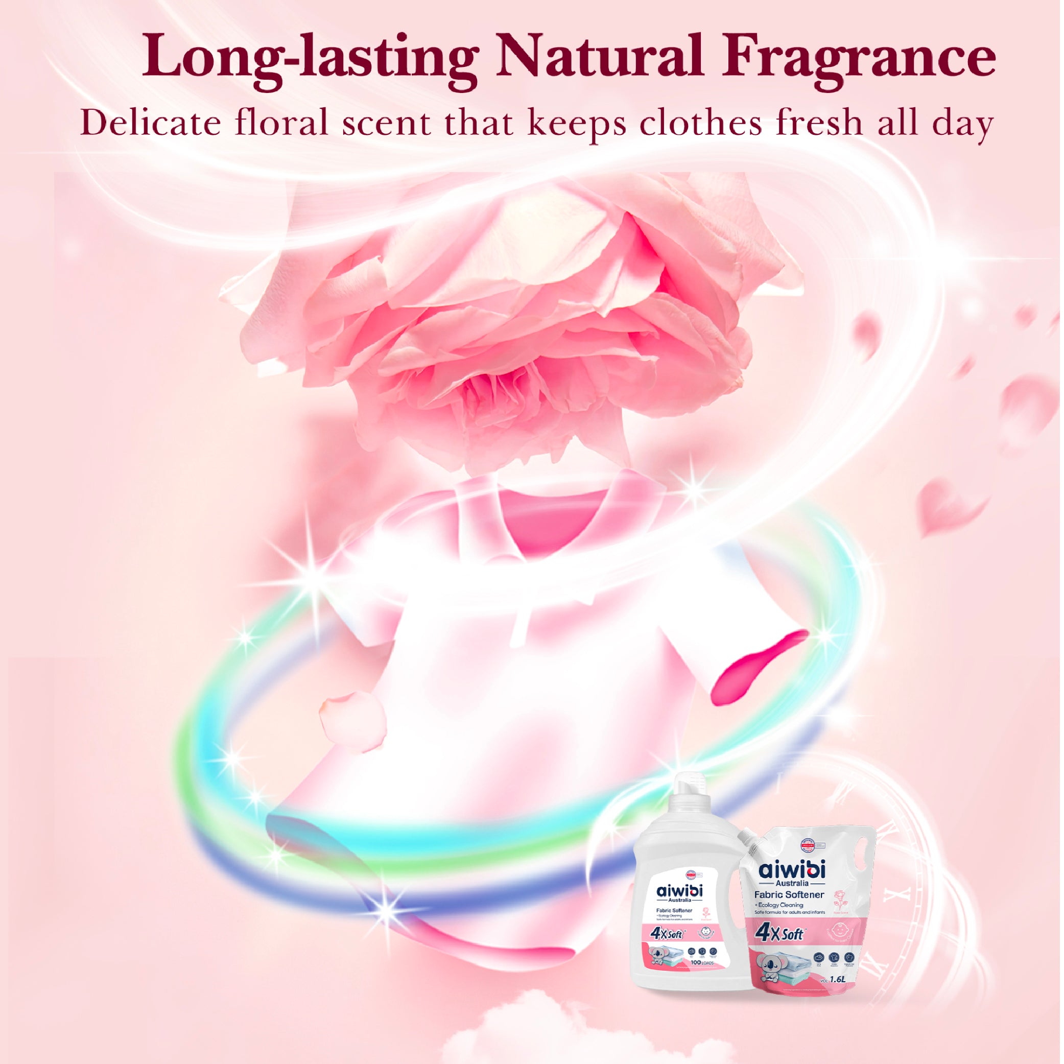 Aiwibi - Fabric Softener - Rose - 1.6 L