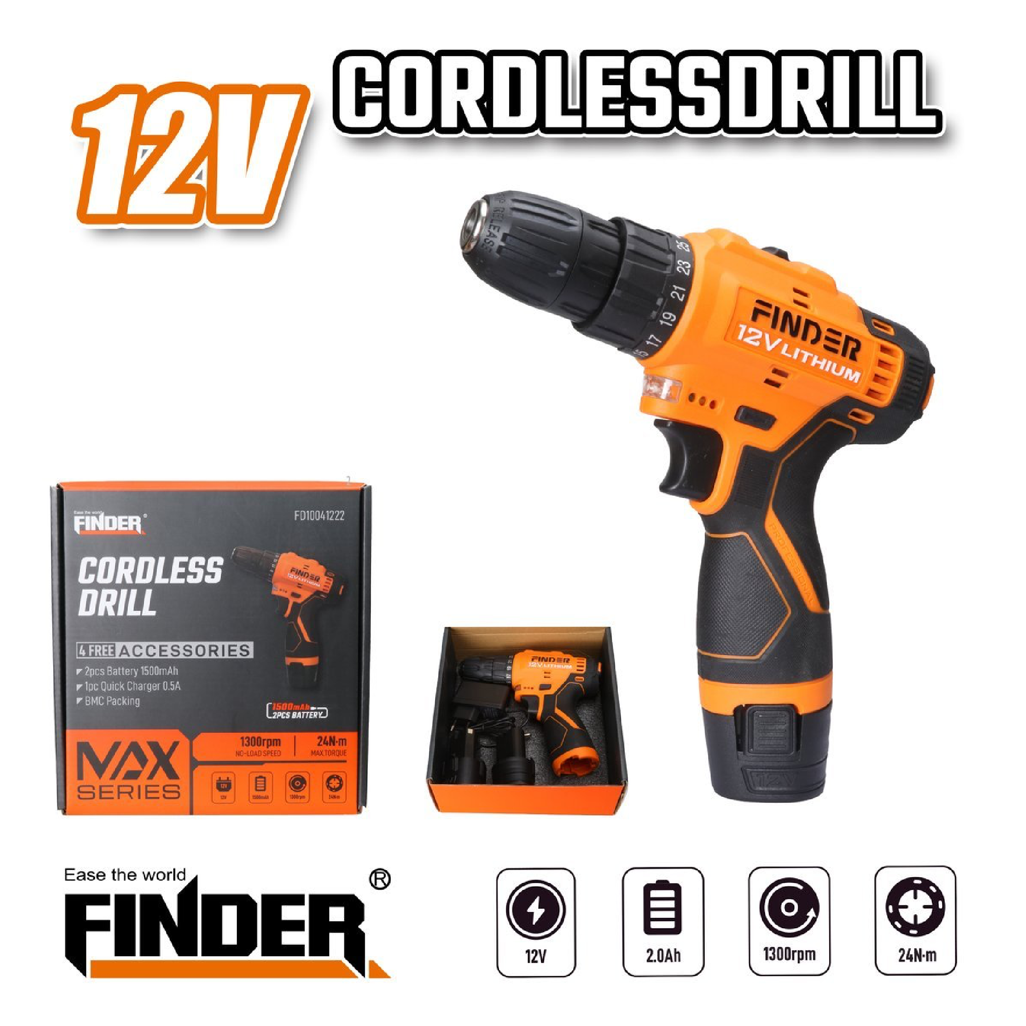 Cordless Drill Set - 12V