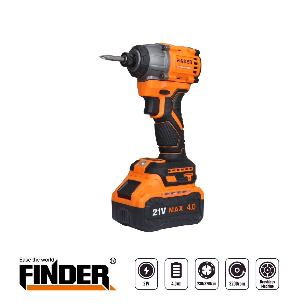 Brushless Cordless Impact Wrench set - 21V