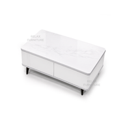Coffee Table - 2 drawer - Glass Top