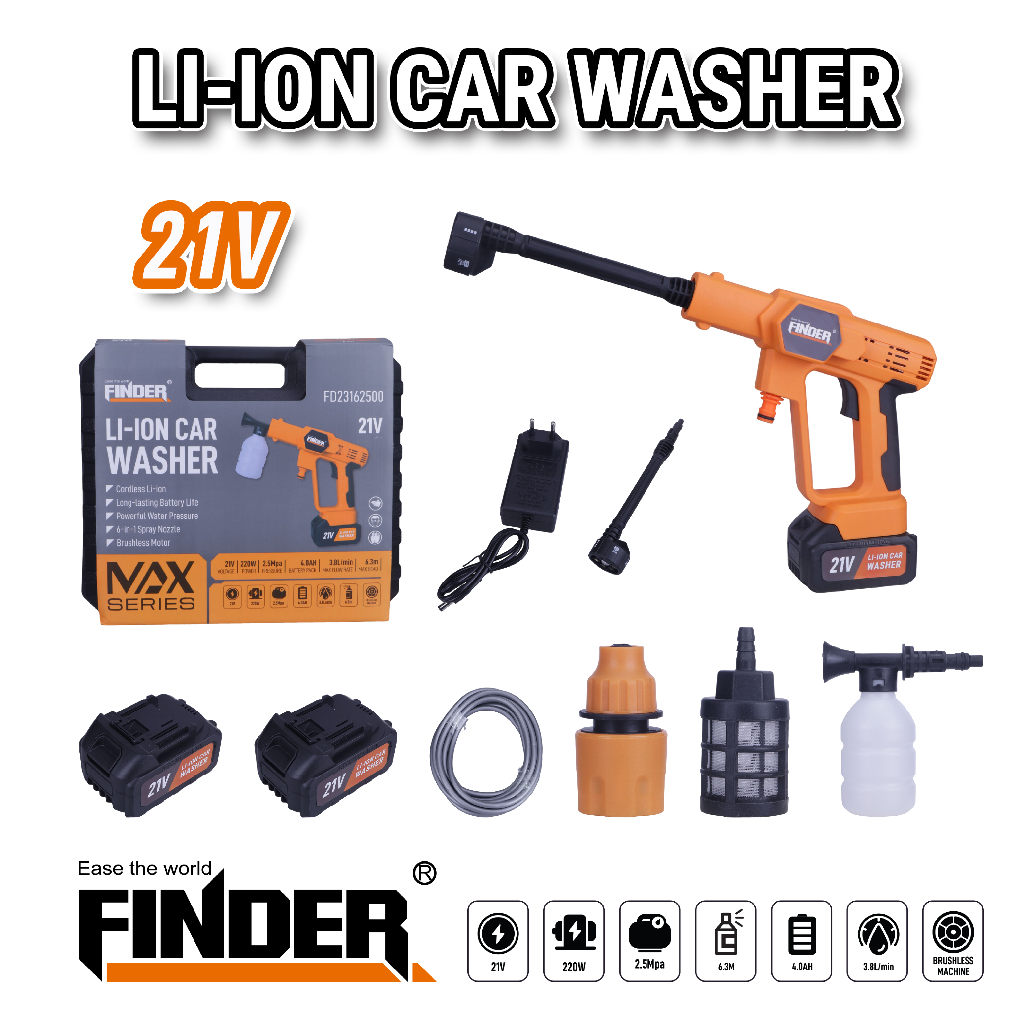 Li-ion Car Washer - 21V