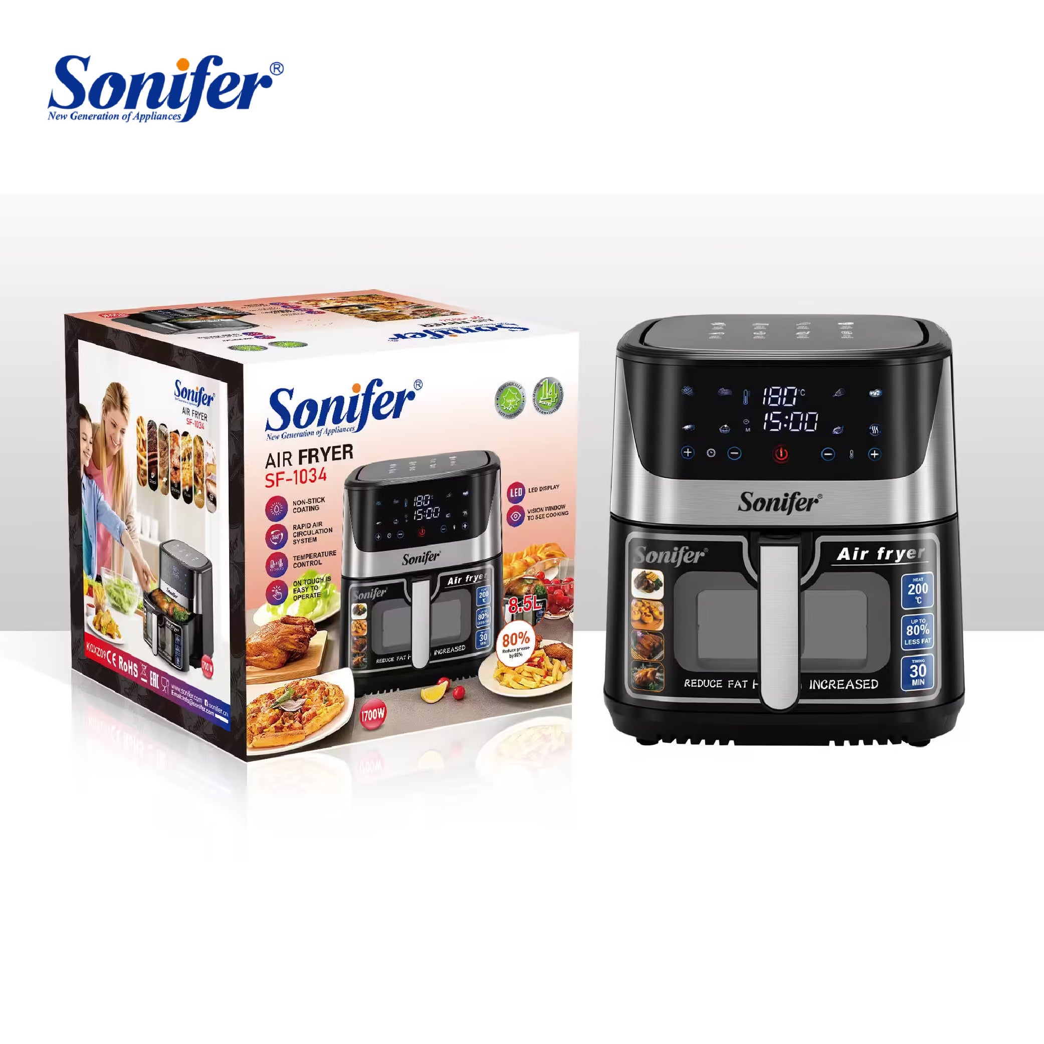 Sonifer - Air Fryer - 8.5L