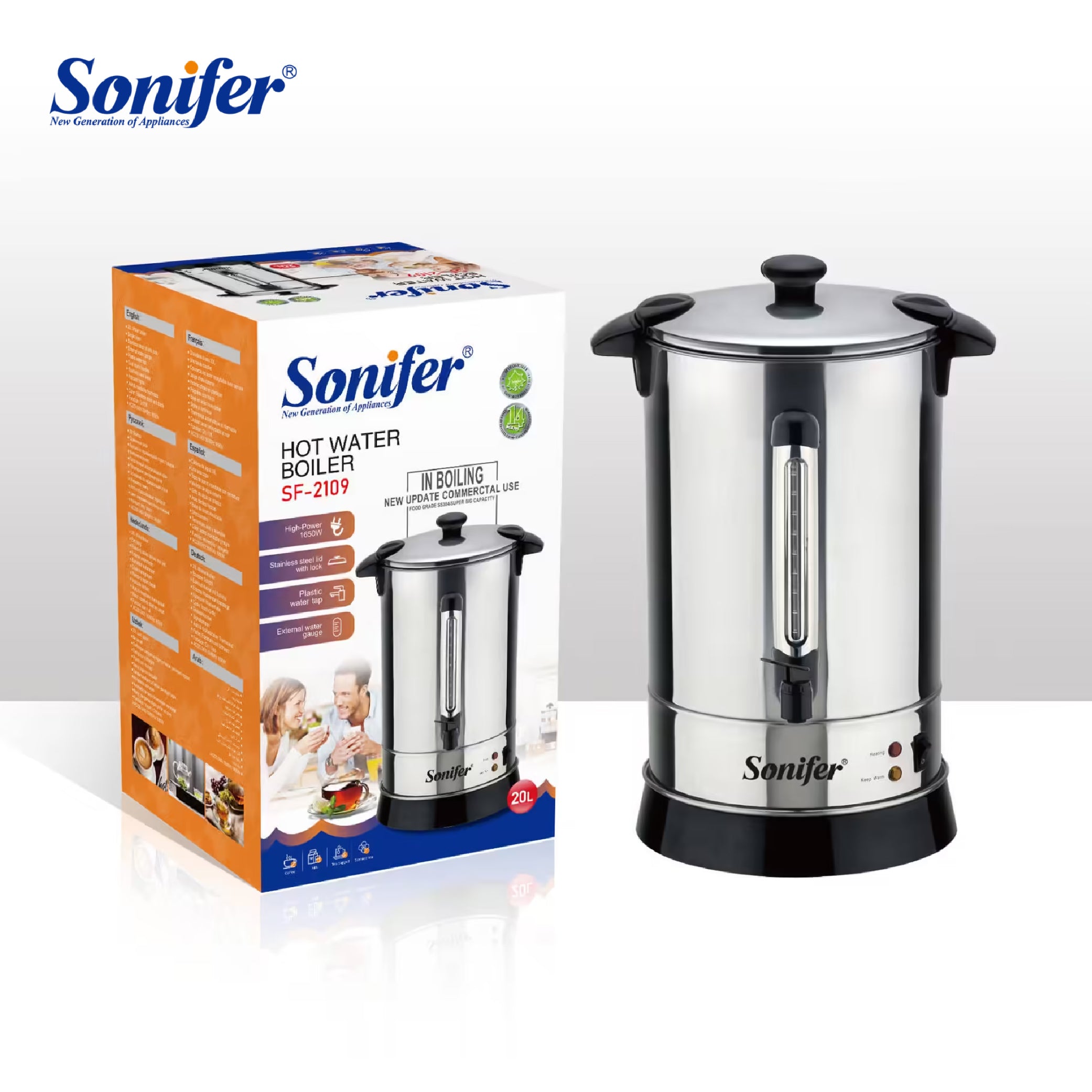 Sonifer - Hot water boiler SS - 20L