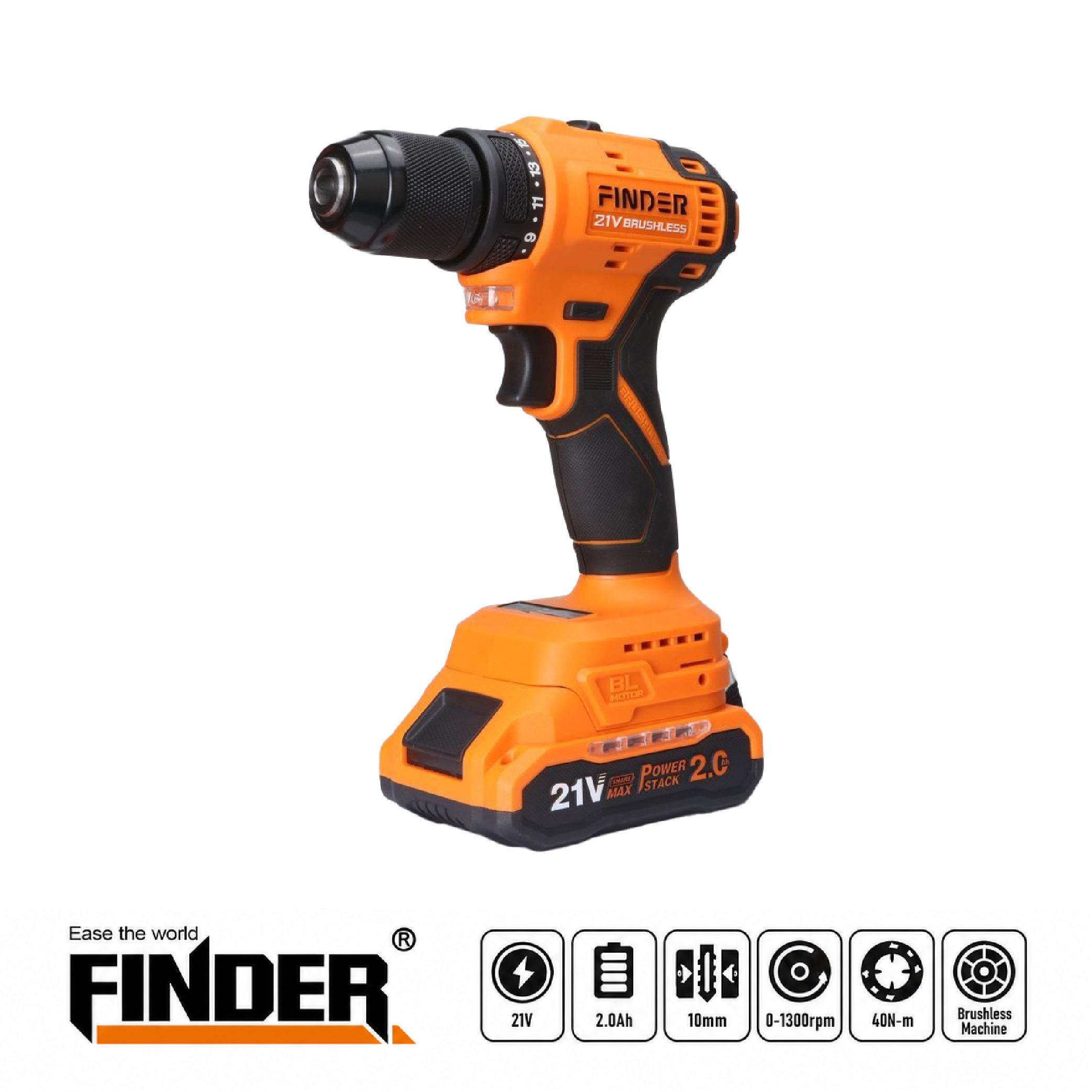 Brushless Cordless Drill Set - 21V