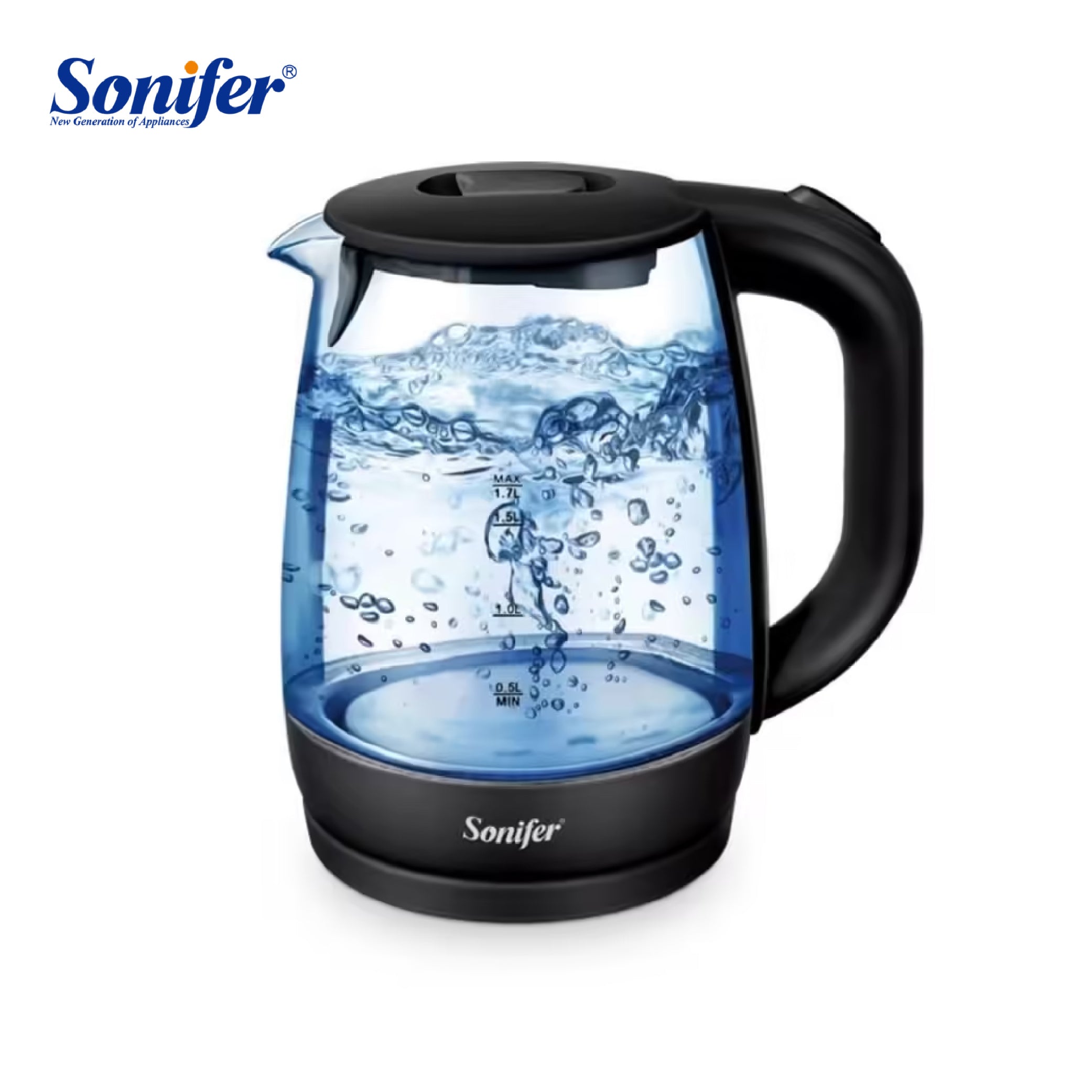 Sonifer - Glass Electric Kettle - 1.7L