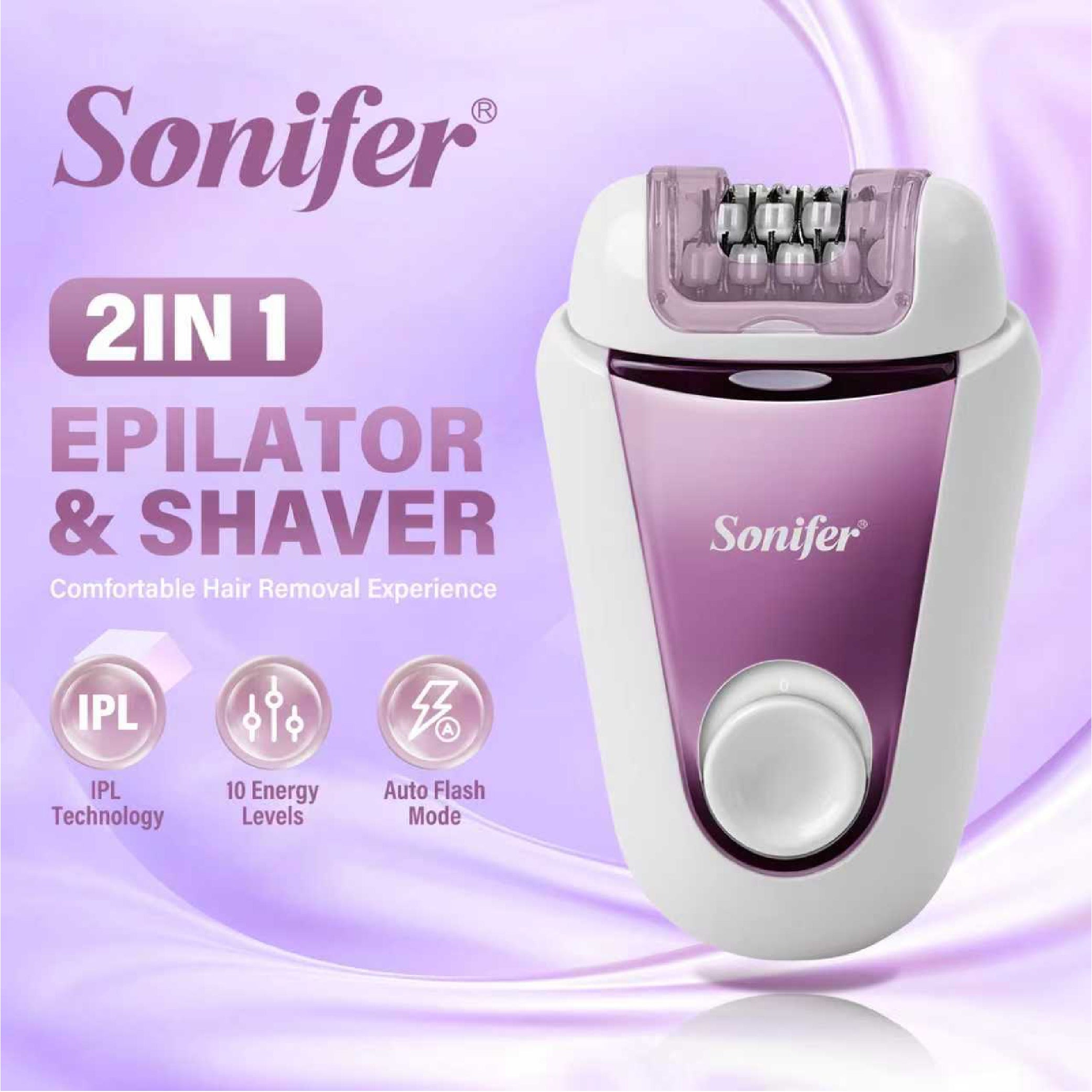 Sonifer - 2-in-1 Epilator & Shaver