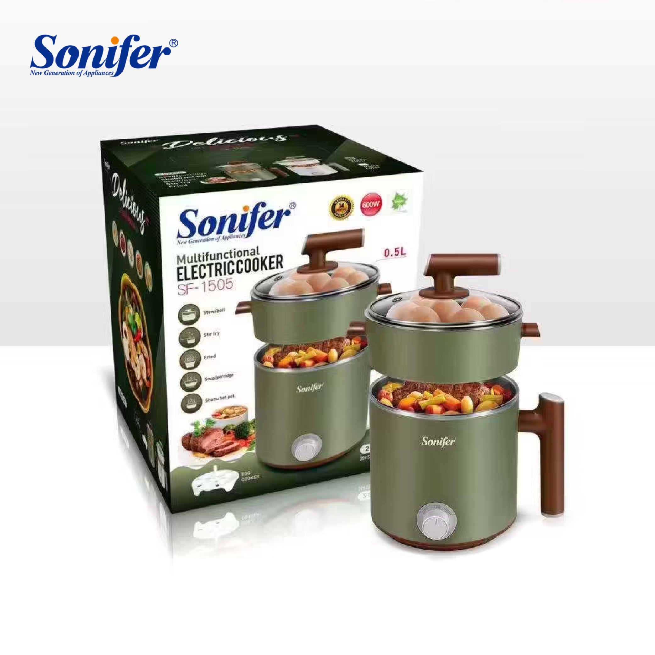 Sonifer - Electric Cooker - 0.5L+1.2L