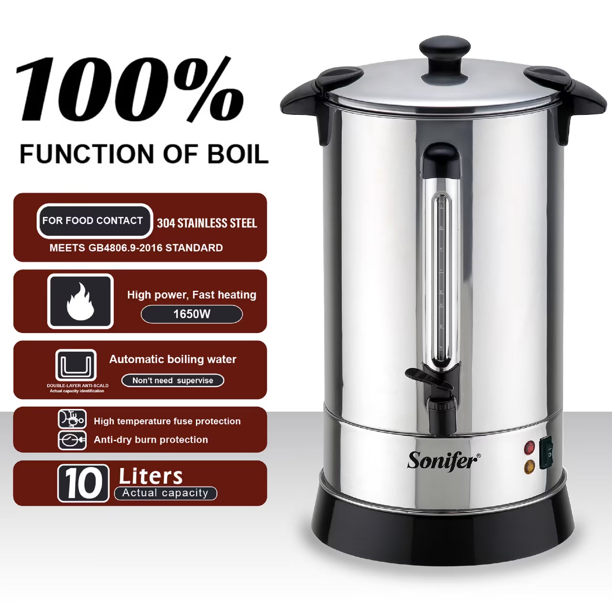 Sonifer - Hot water boiler SS - 15L
