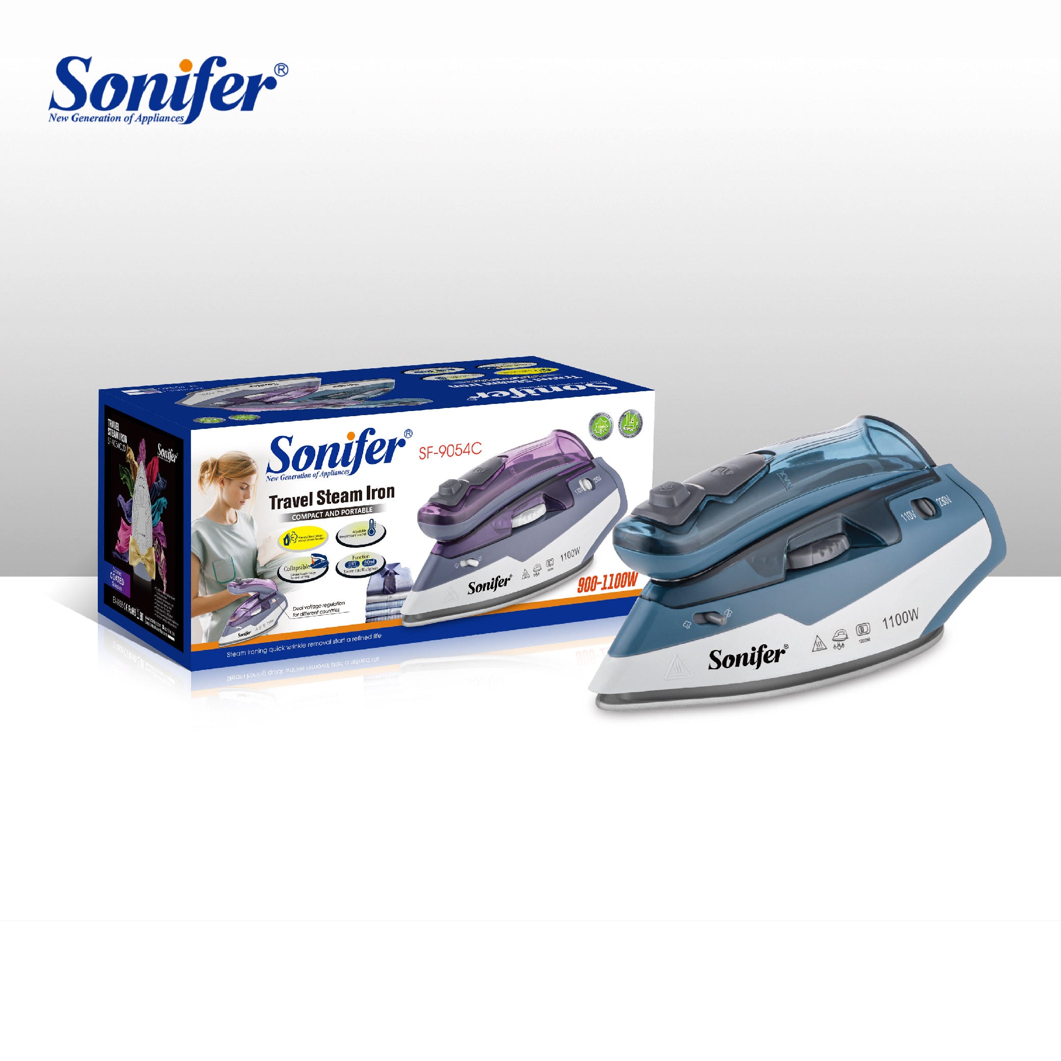 Sonifer - Foldable Travel Steam Iron