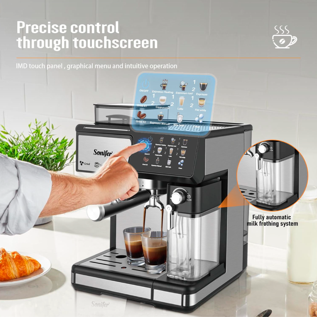 Sonifer - 3in1 Espresso Coffee Machine