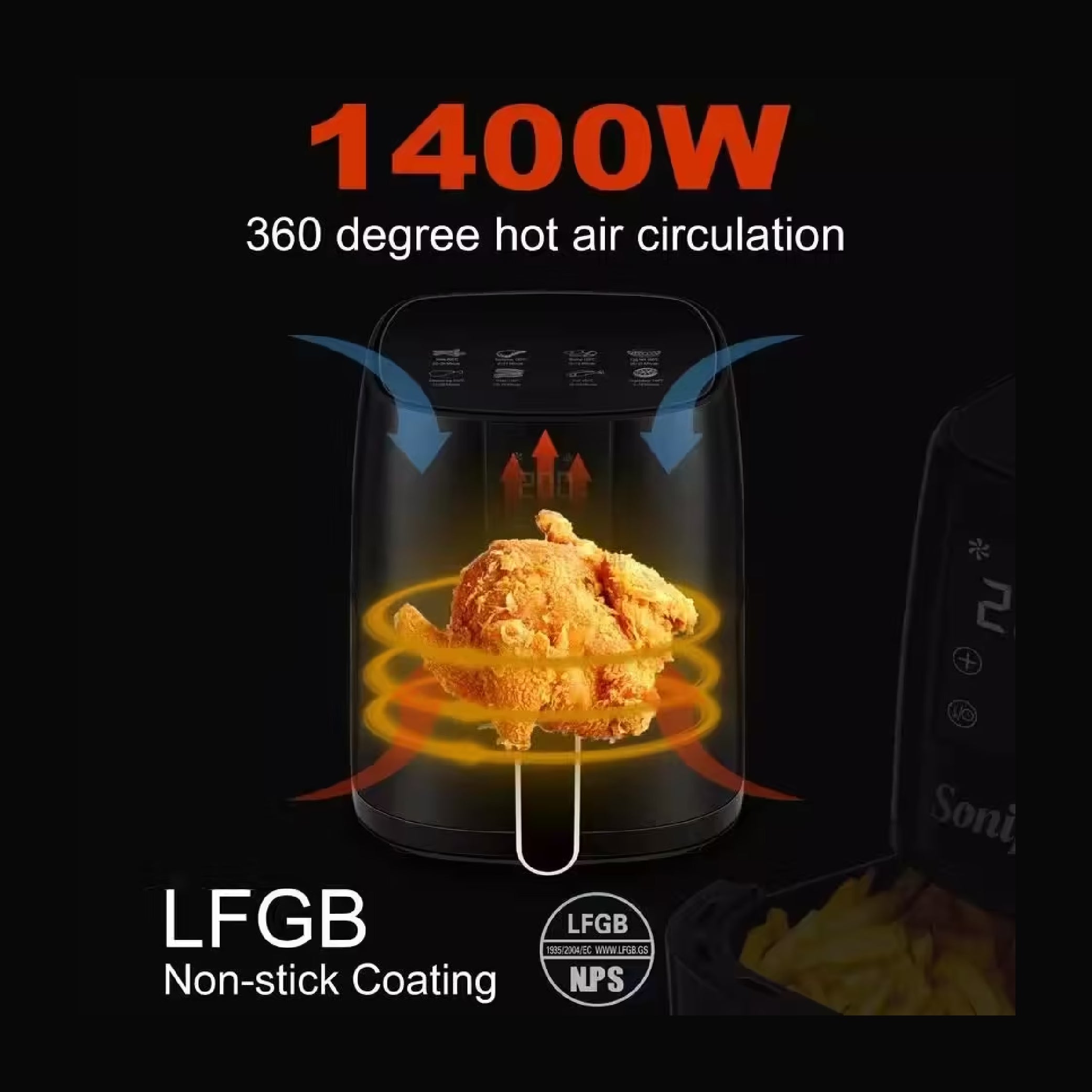 Sonifer - Air Fryer - 4.2L