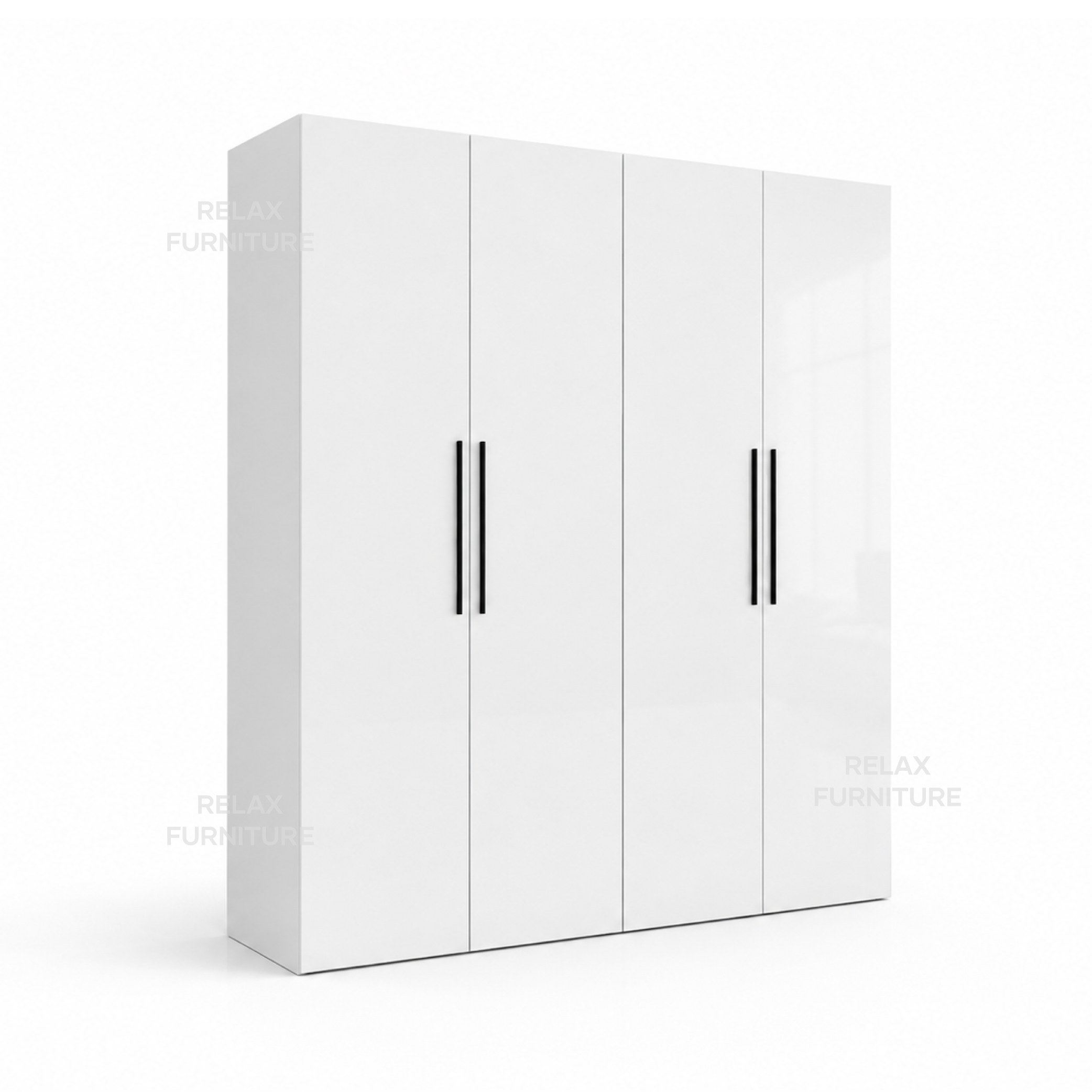 4 Door Wardrobe - Glossy