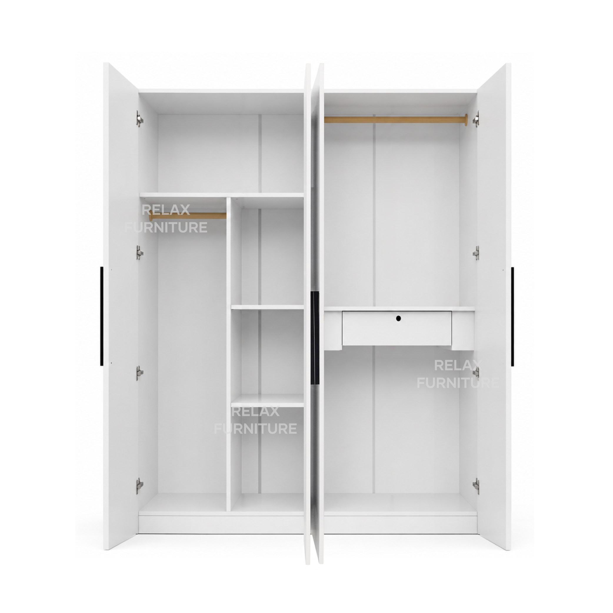 4 Door Wardrobe - Glossy