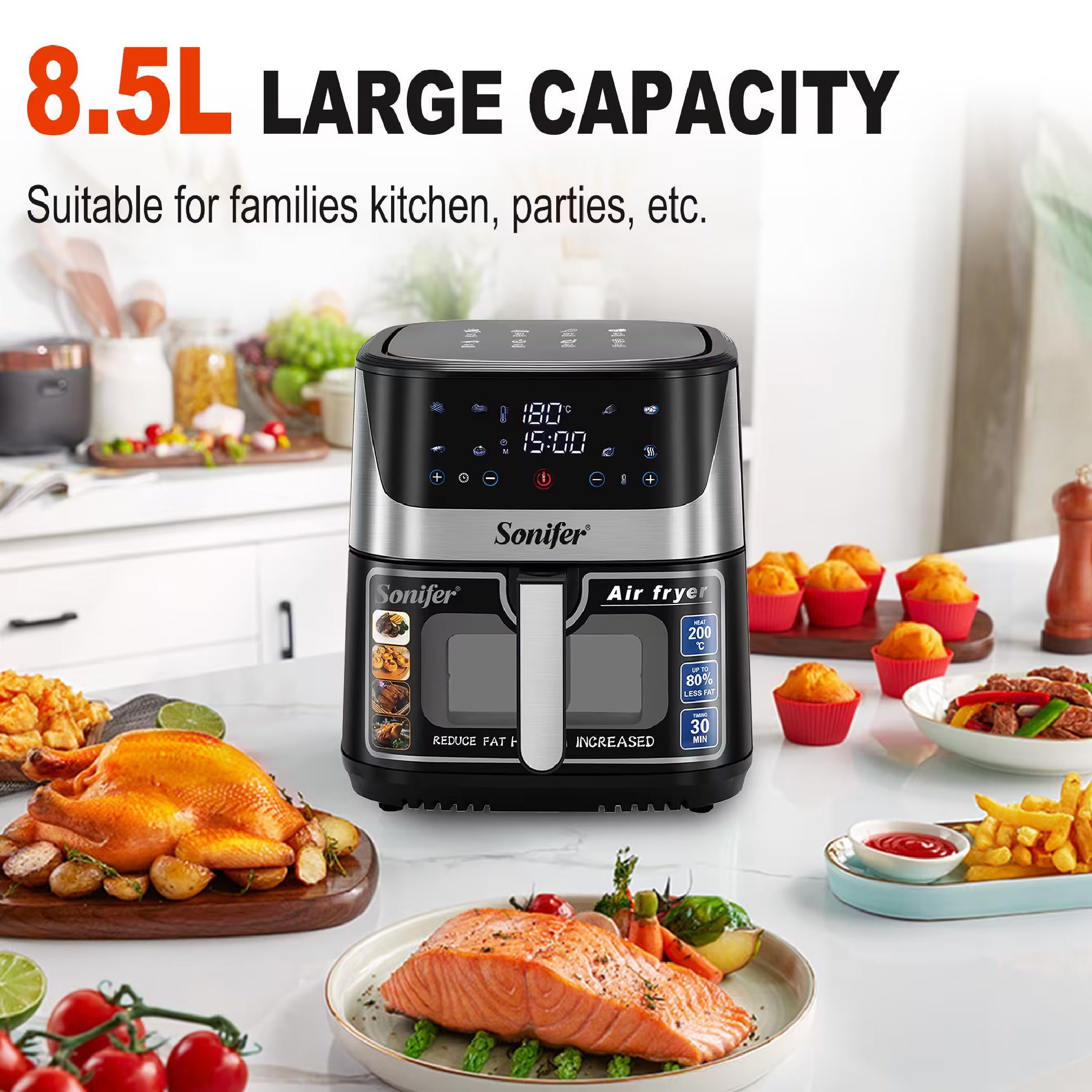 Sonifer - Air Fryer - 8.5L