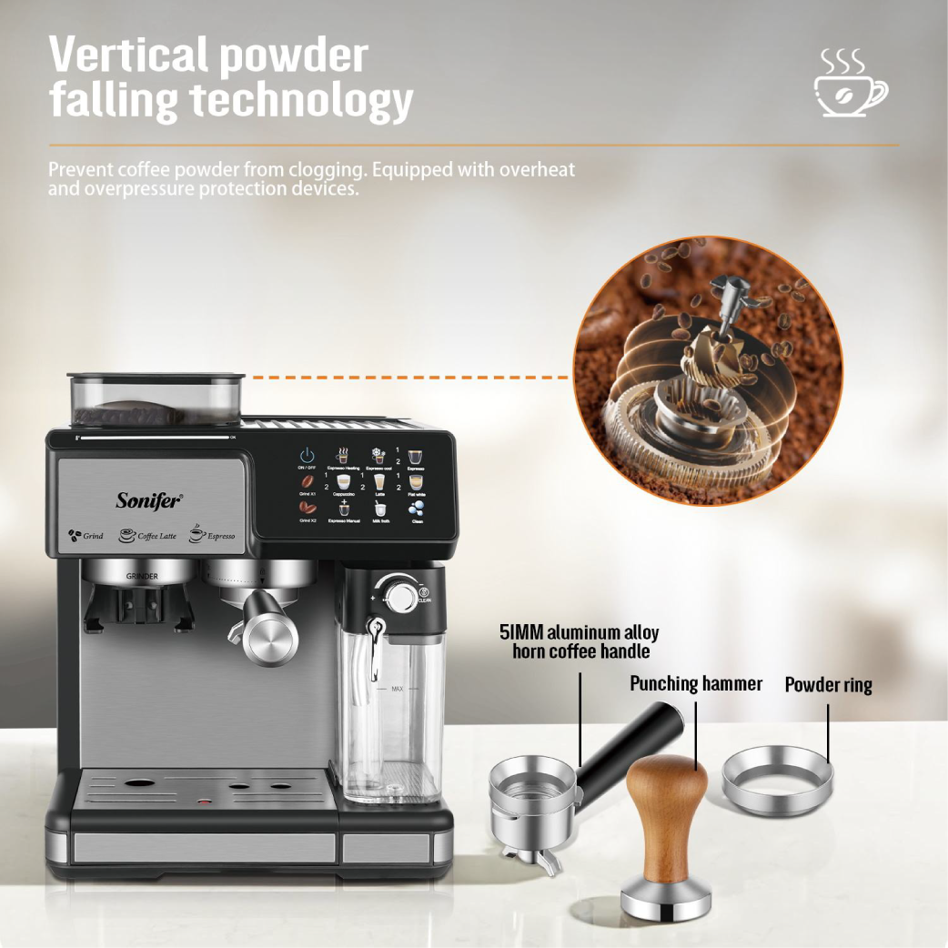 Sonifer - 3in1 Espresso Coffee Machine