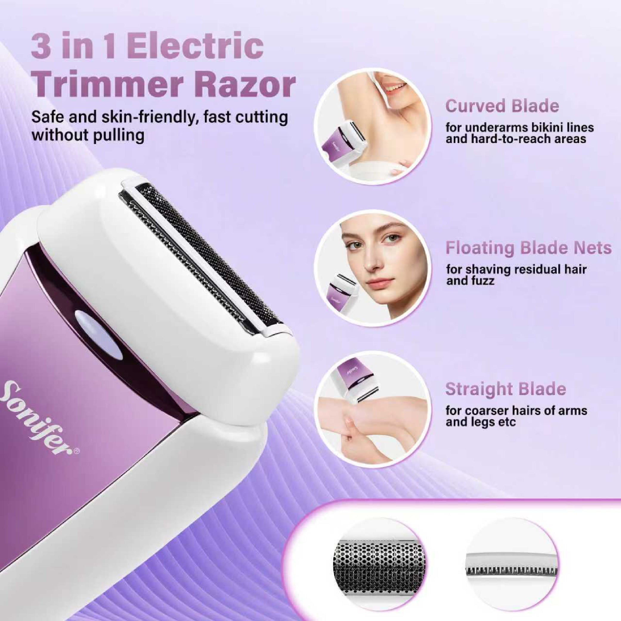 Sonifer - 2-in-1 Epilator & Shaver