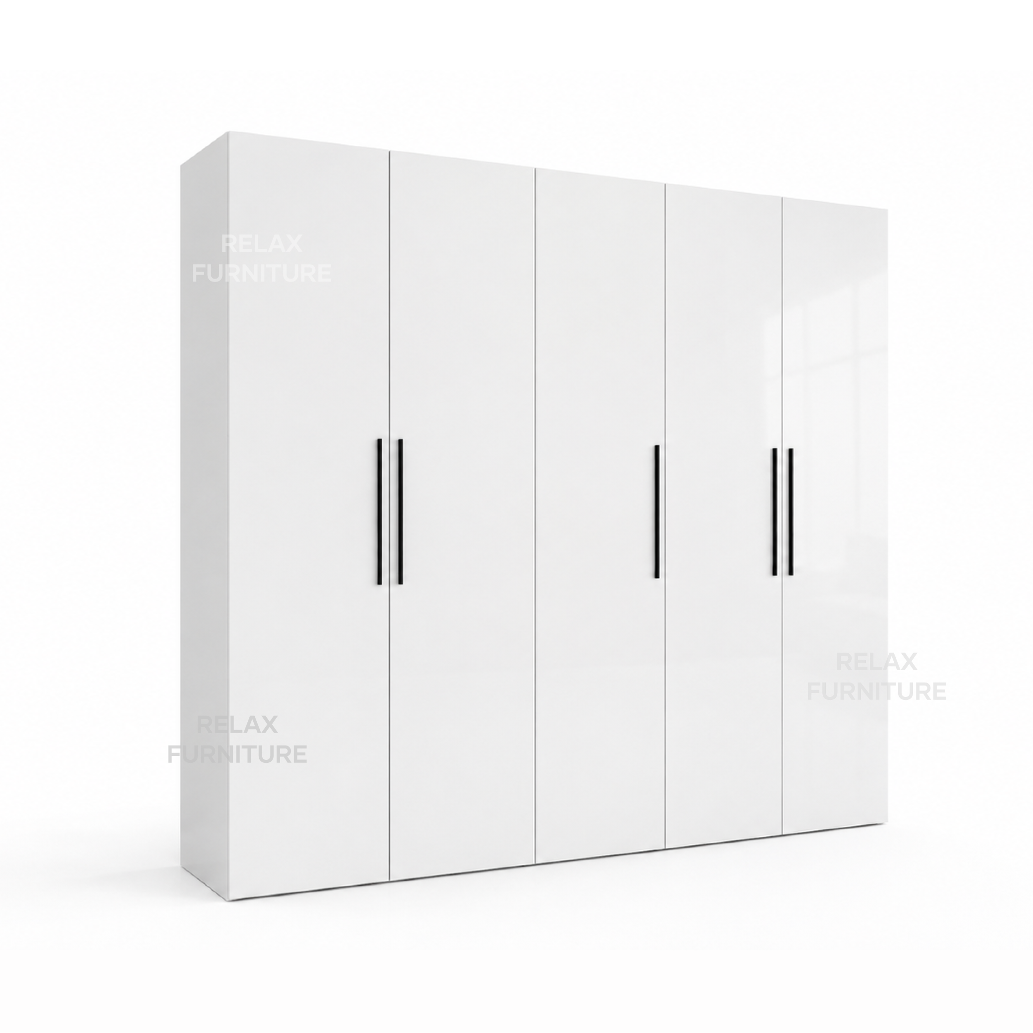 5 Door Wardrobe - Glossy