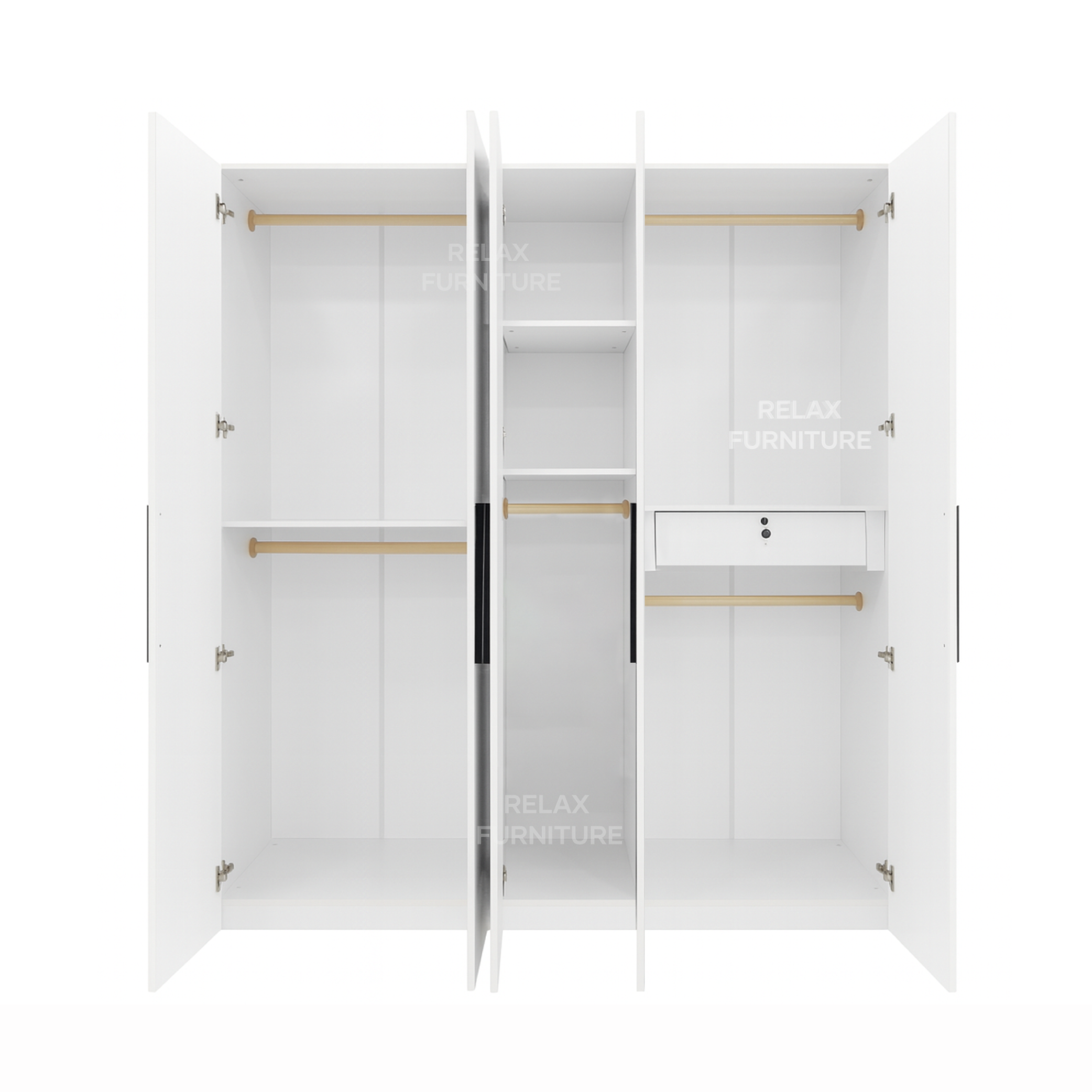 5 Door Wardrobe - Glossy