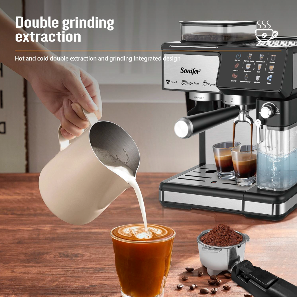 Sonifer - 3in1 Espresso Coffee Machine