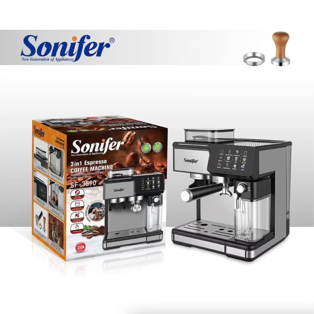 Sonifer - 3in1 Espresso Coffee Machine