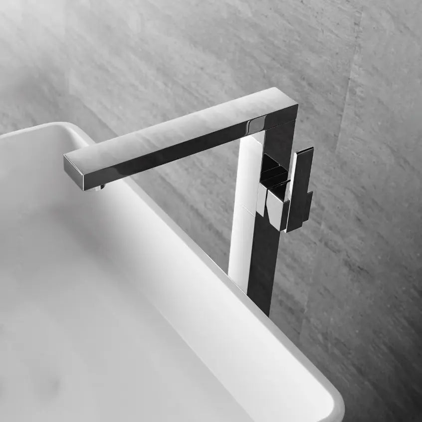 Floor mounted shower combination - Brass - Chrome