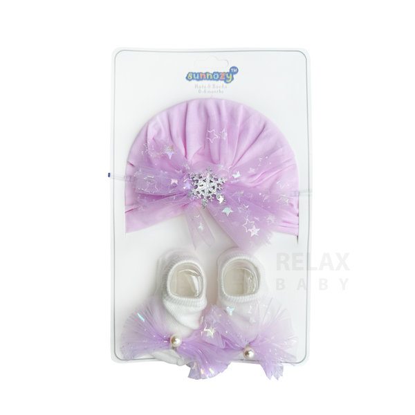 Baby headband and socks set