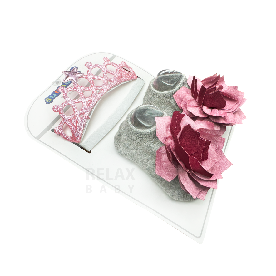Baby headband and socks set