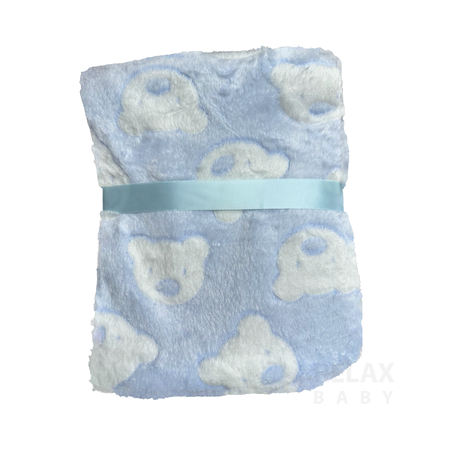 Baby blanket with soft toy