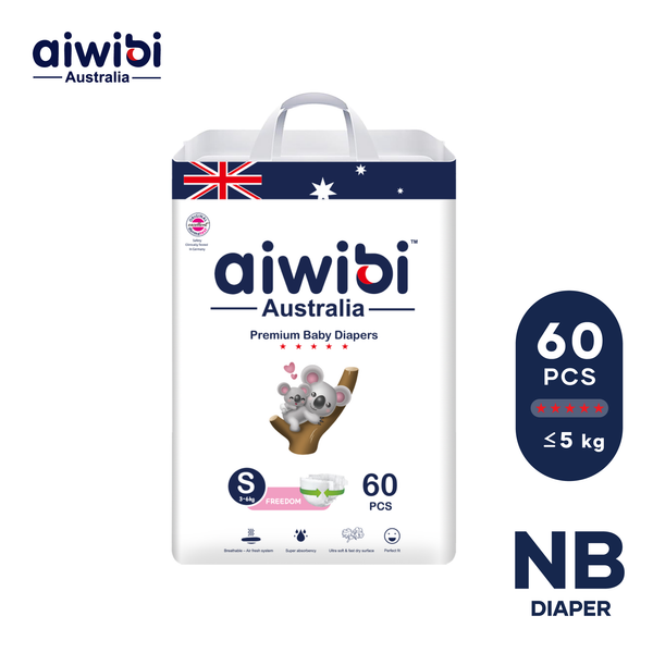 AIWIBI Diapers - NB - 60pcs