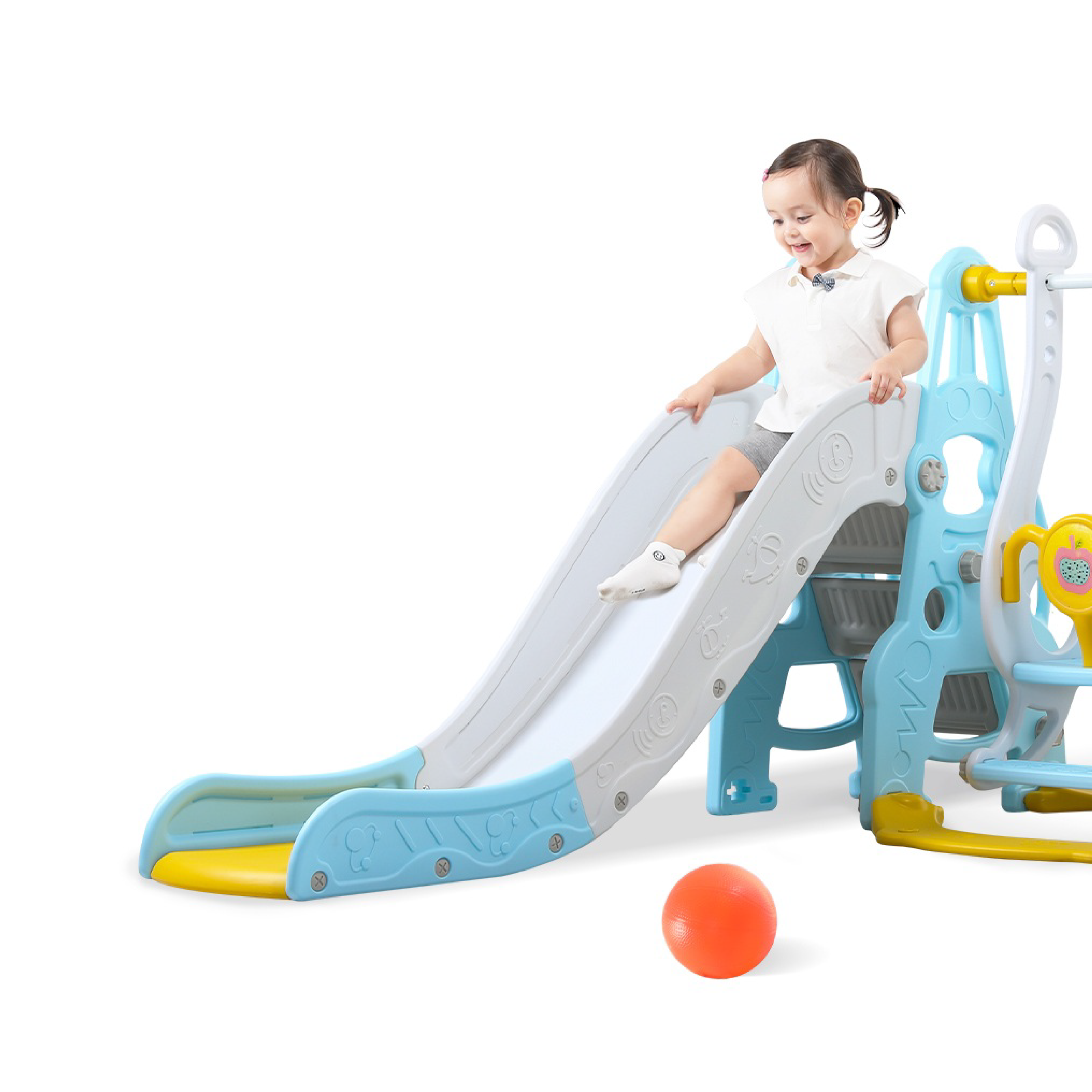 Kids swing and slide play set