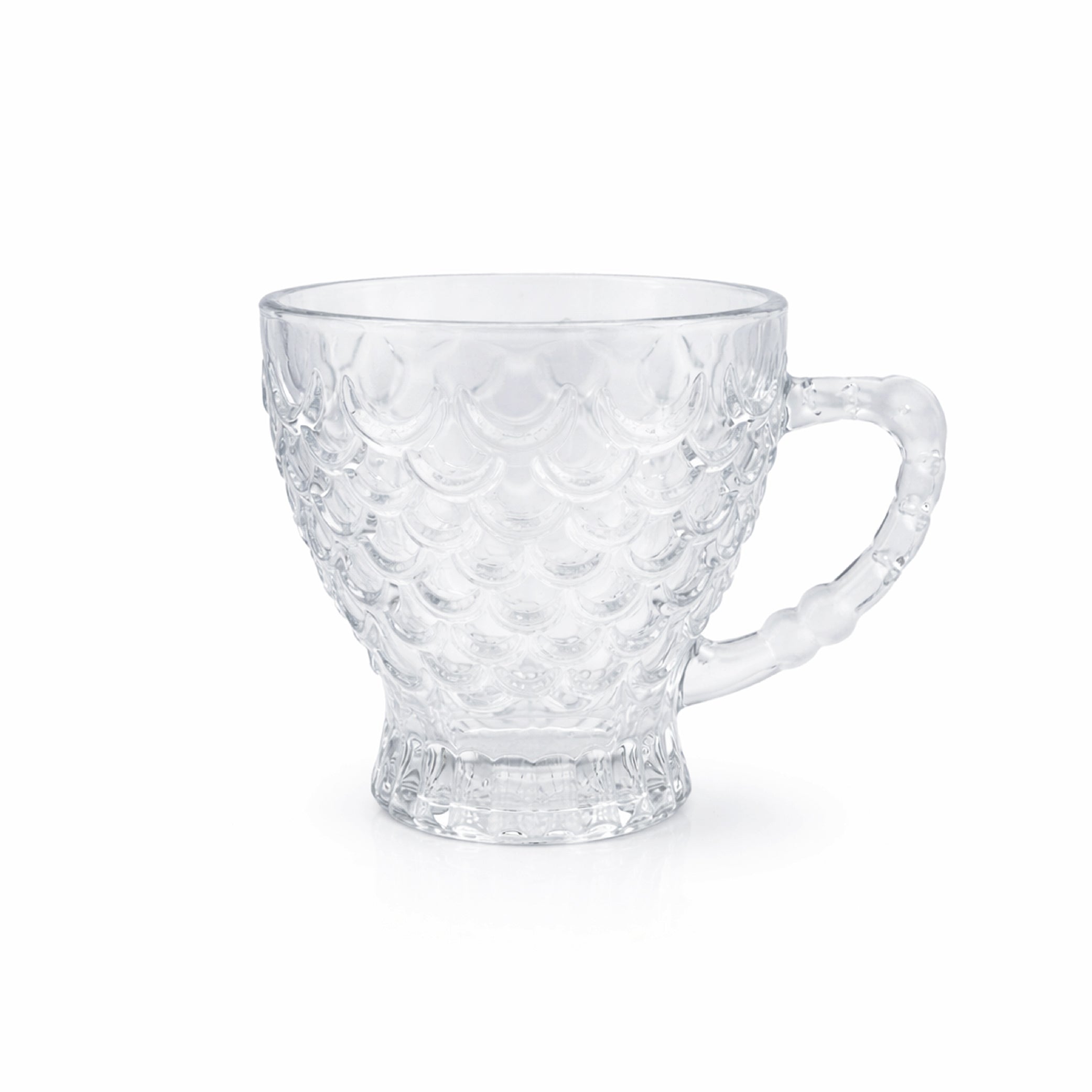 Fishtail Glass Mug