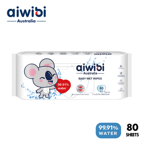 AIWIBI - 99.91% Pure Water - Wet Wipes (80pcs)