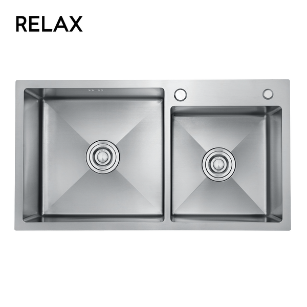 Sink With Two Drainer