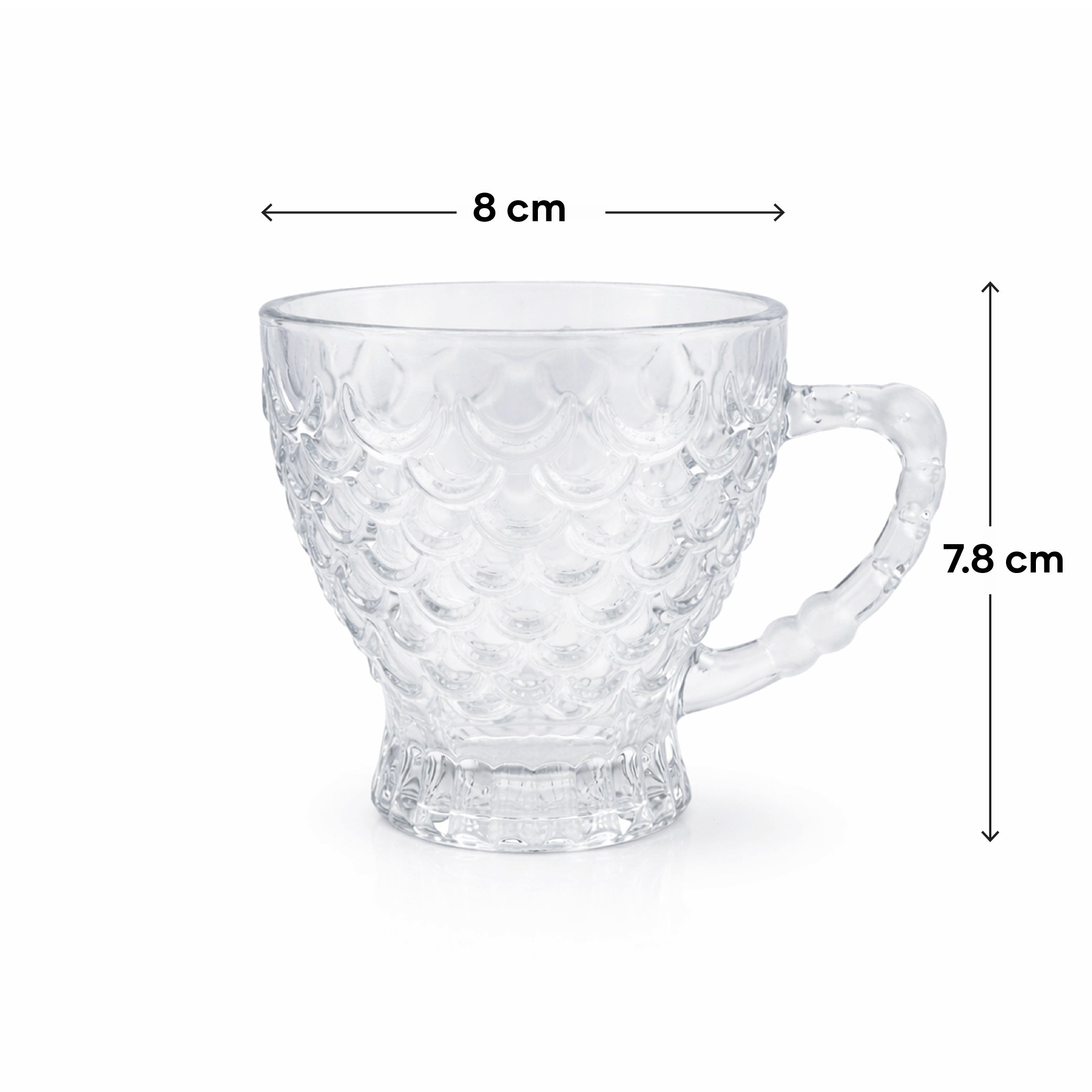 Fishtail Glass Mug