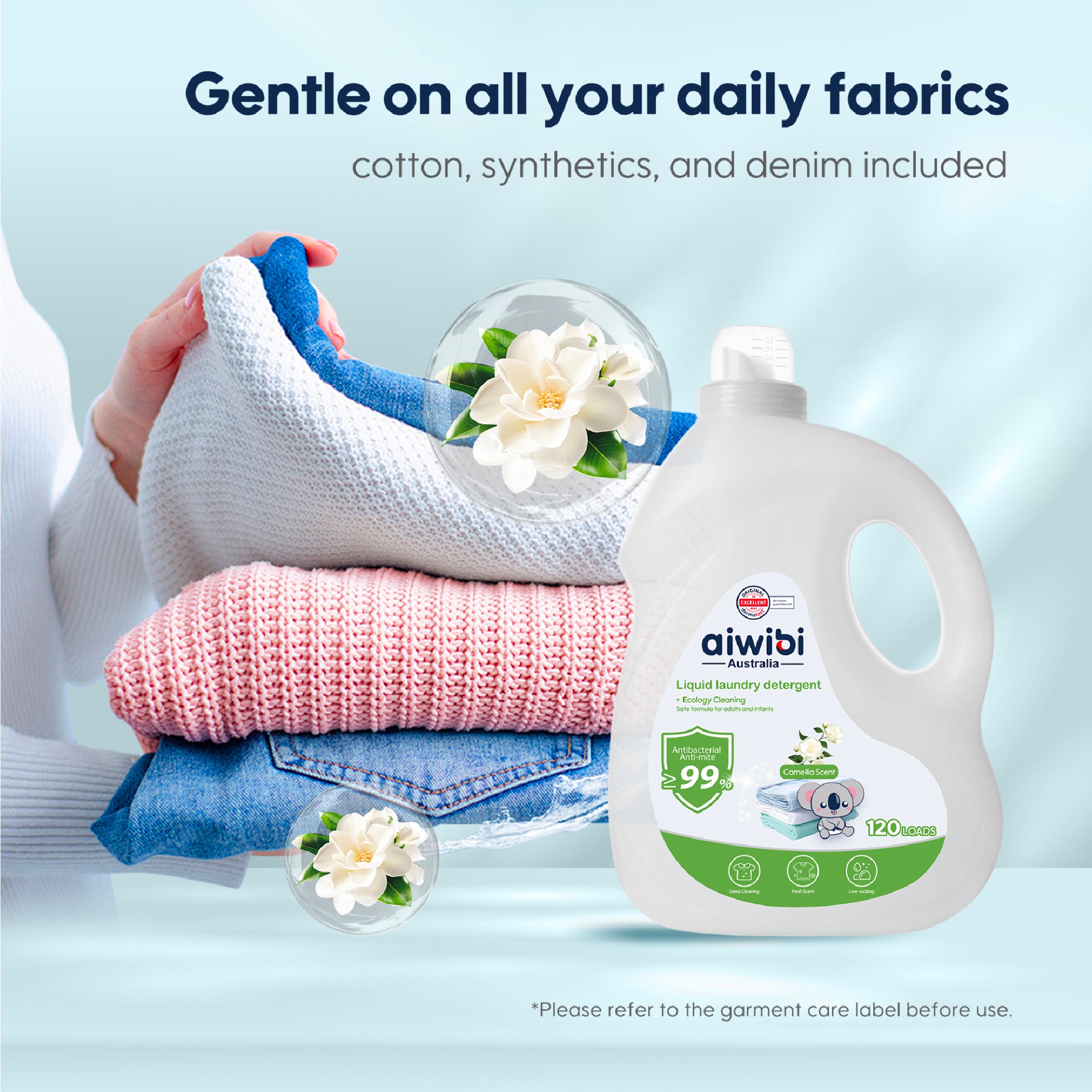 Aiwibi - Antibacterial Laundry Detergent - Camellia 3L