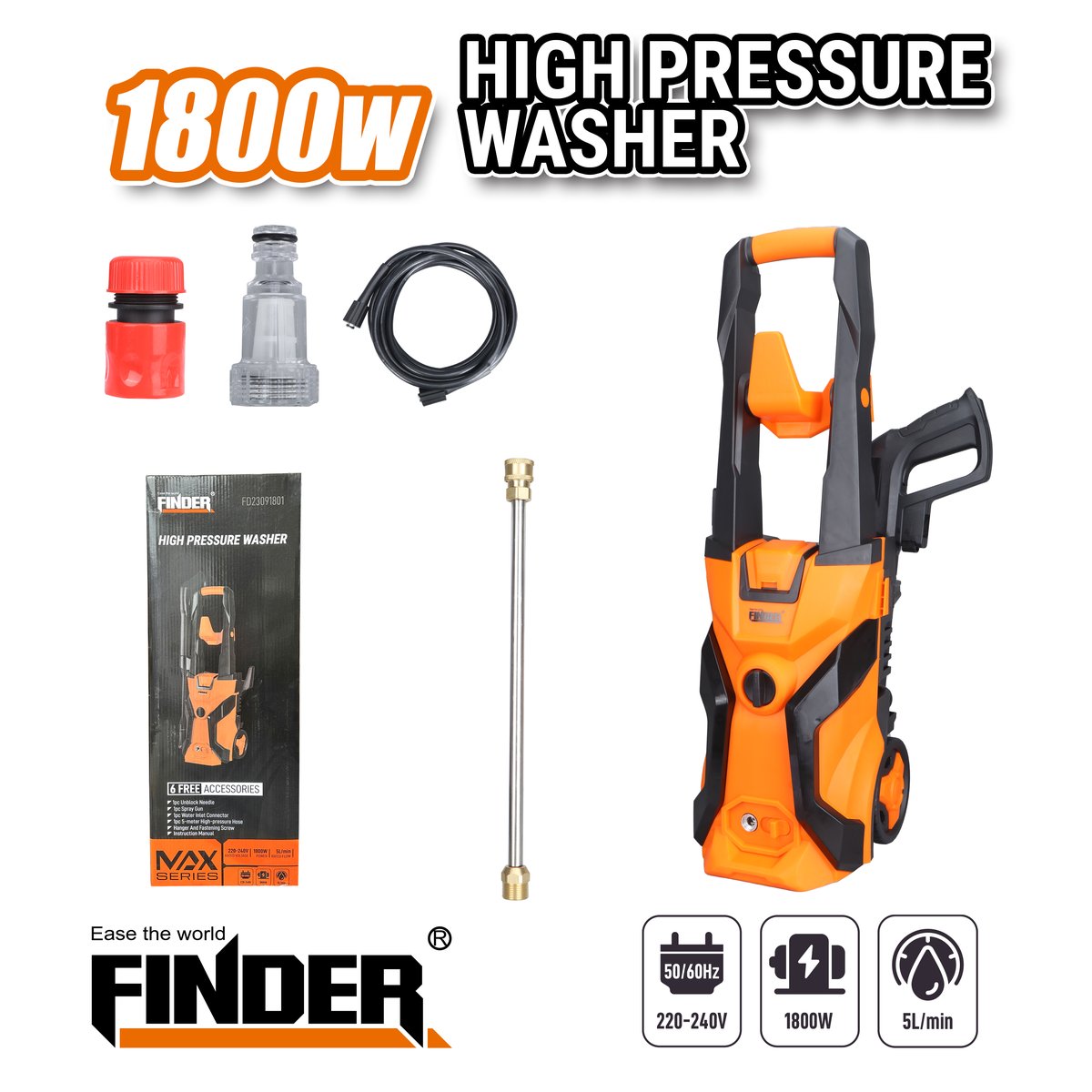 High Pressure Washer - 1800W