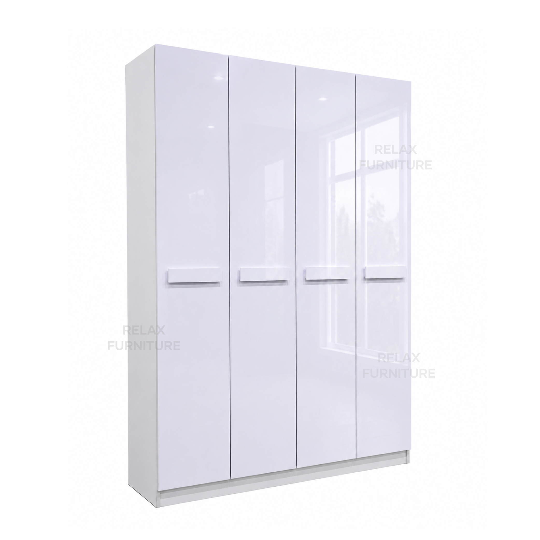 Glossy - 4 Door Wardrobe