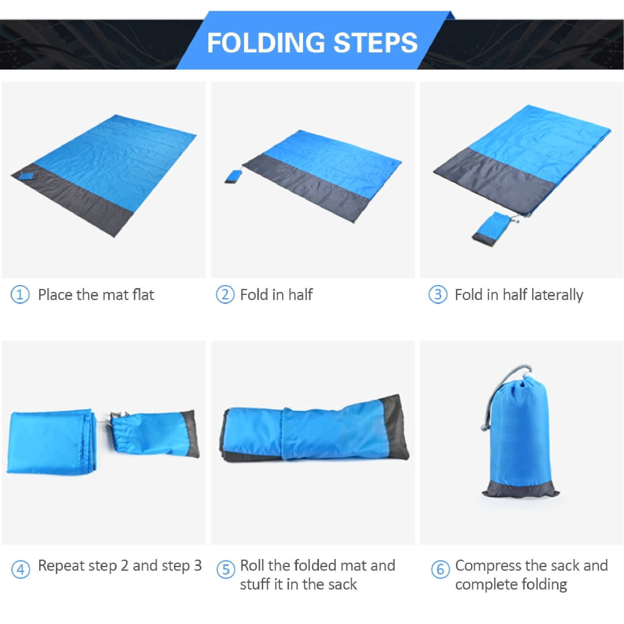 Waterproof Beach Mat - 2 x 2.1 m