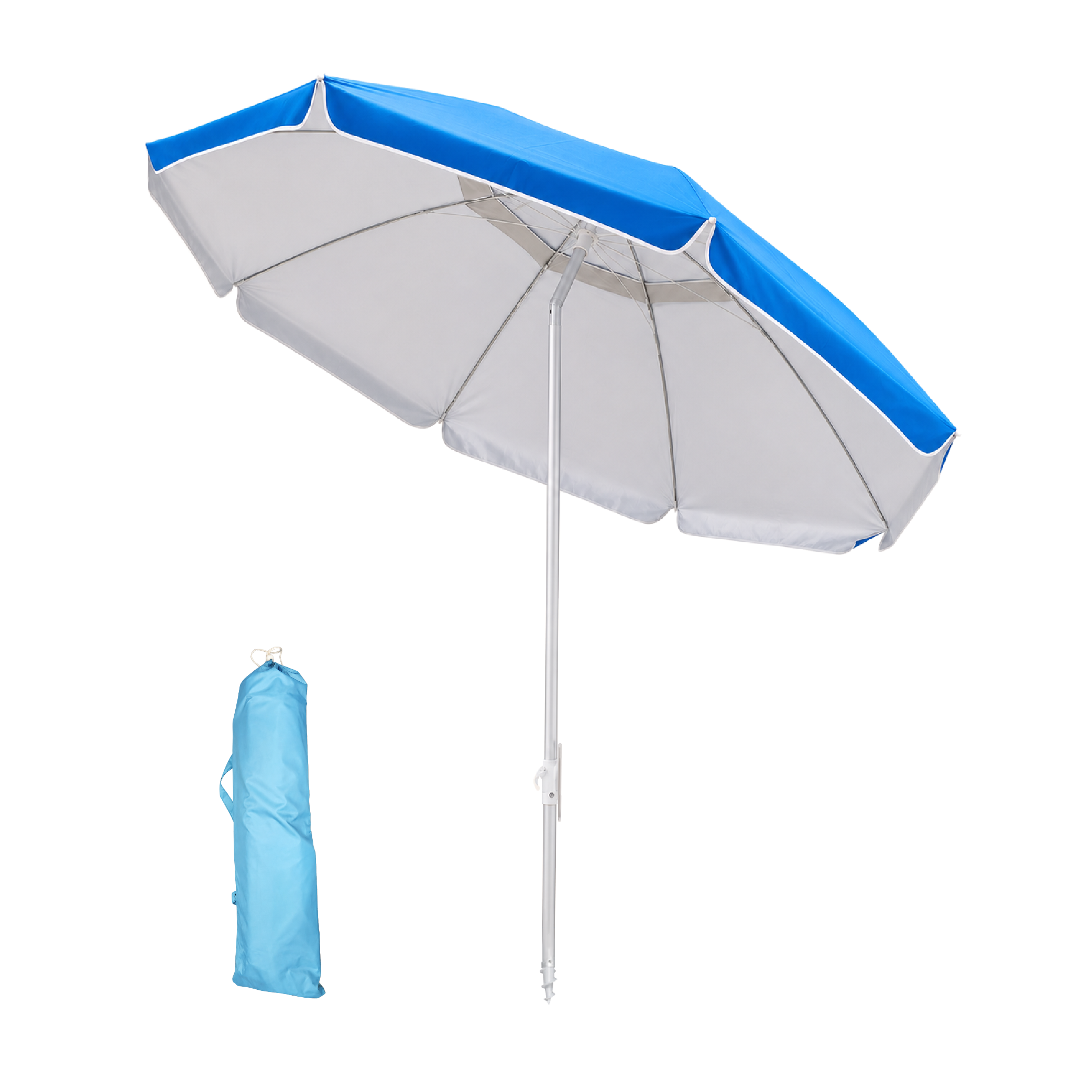 Portable Parasol - Beach Umbrella - 2.1 m