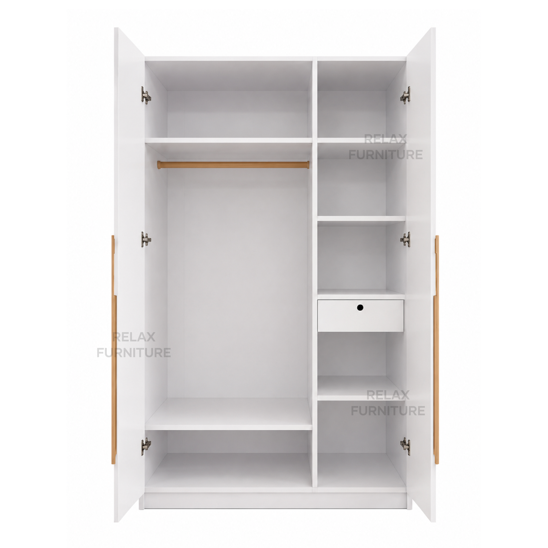 3 Door Wardrobe + Mirror - Glossy