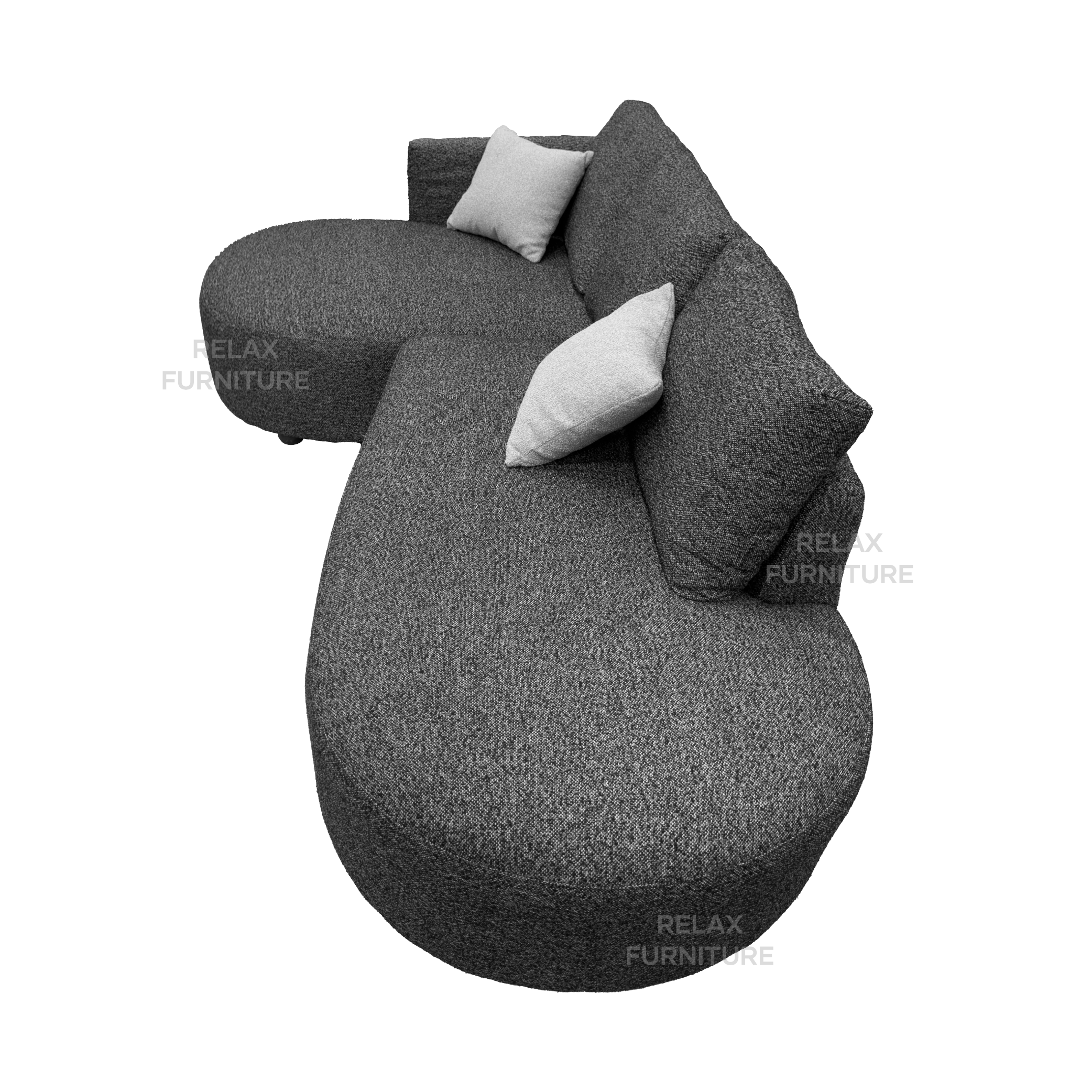 L-Sofa (2 sections) + Pillows