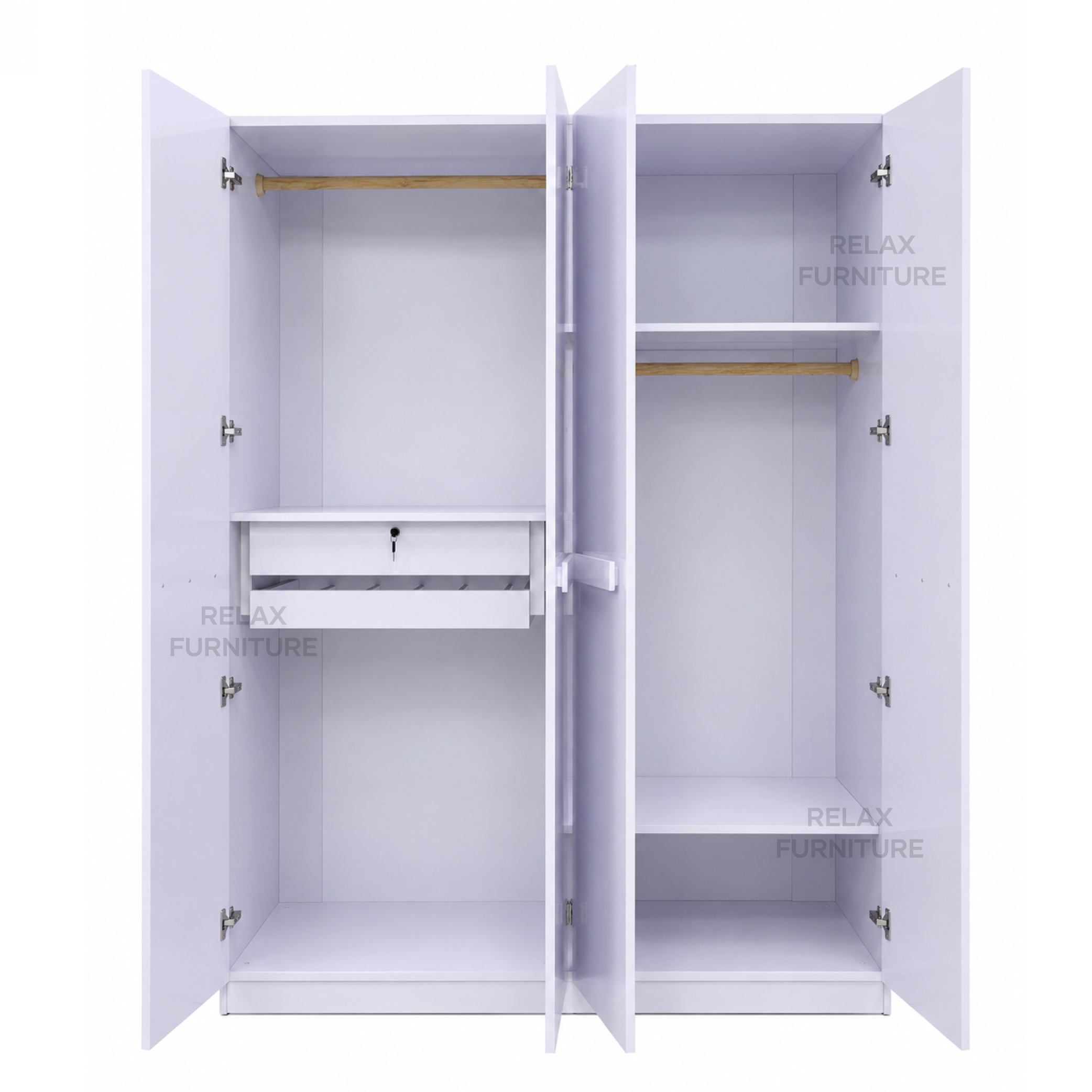 Glossy - 4 Door Wardrobe